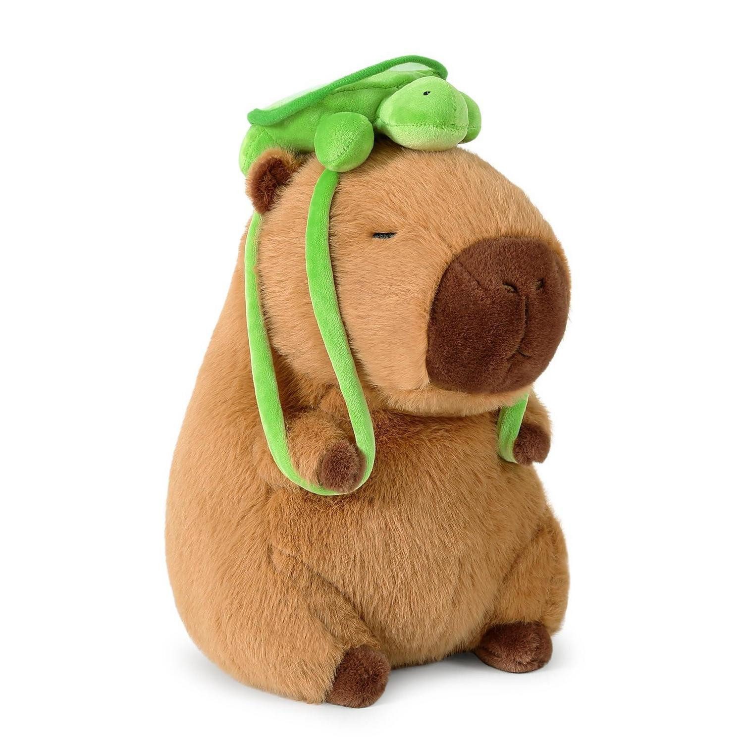 LuxusKollektion Kuscheltier Plüschtier Capybara Plüschkissen Spielzeug Geschenk Schildkröte 35cm