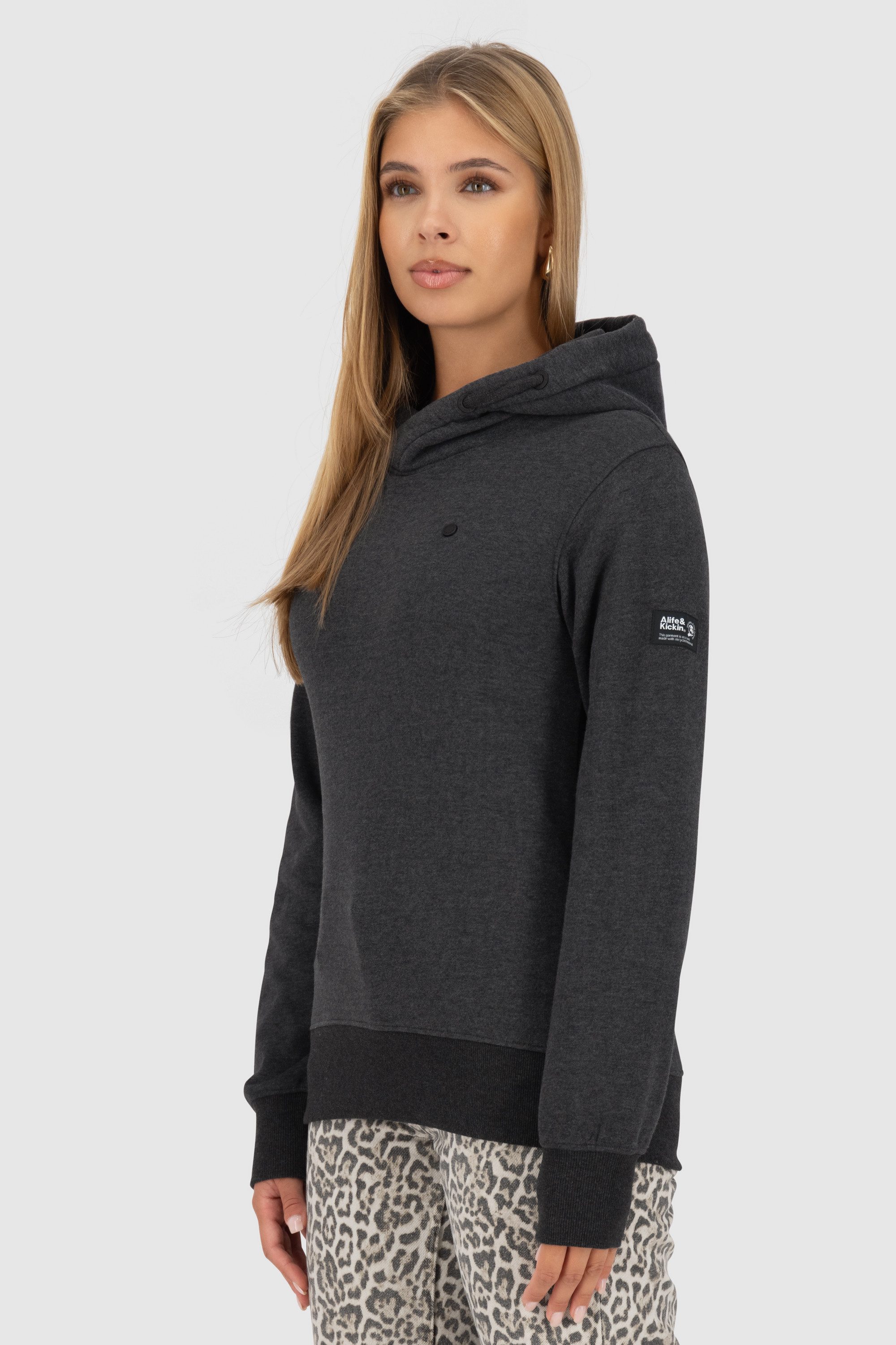 Alife & Kickin Kapuzensweatshirt Damen SarinaAK A Kapuzensweatshirt, Pullover Hoodie Kapuzenpullover, Sweatshirt mit Kapuze und Kängurutasche