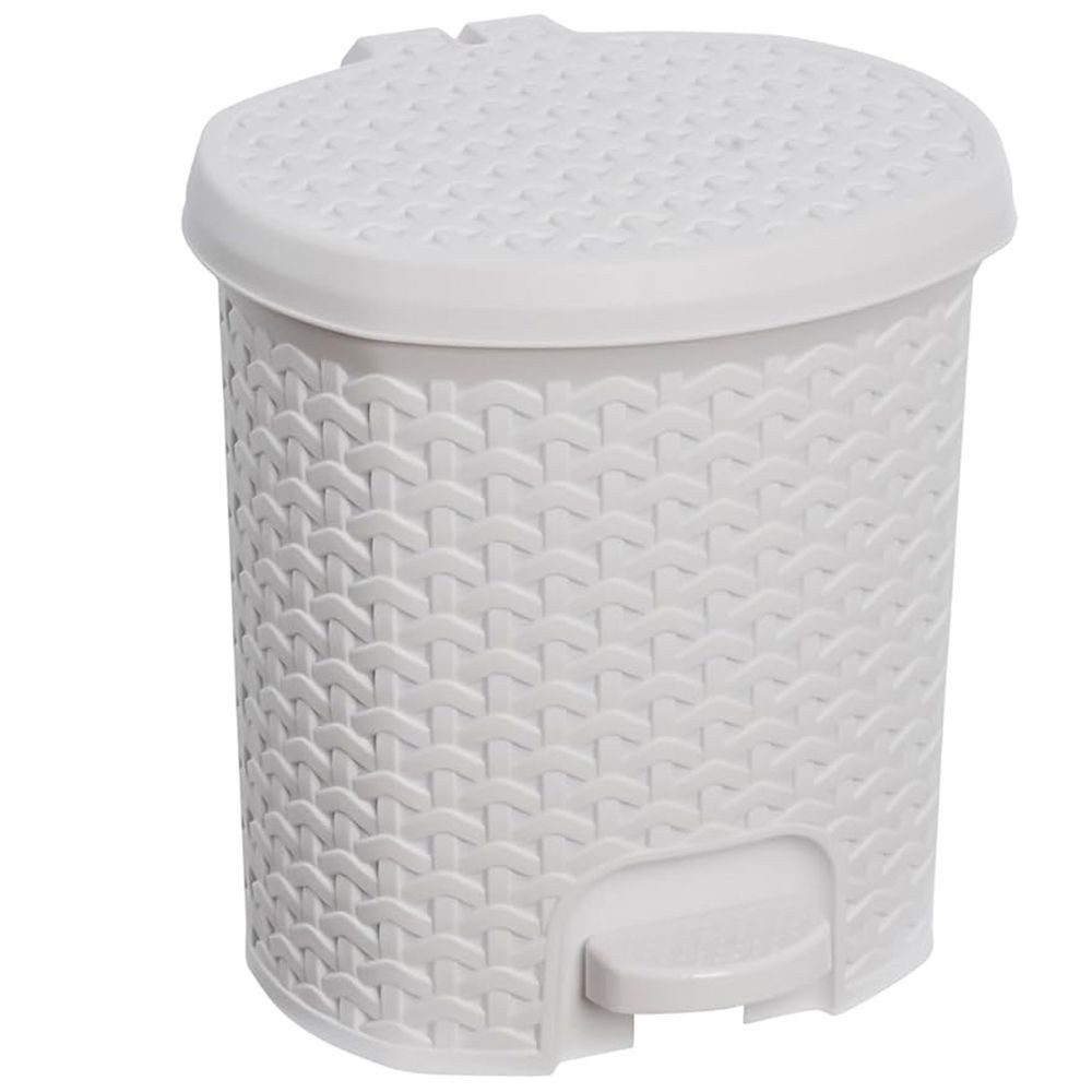 keeeper Einbaumülleimer keeeper Treteimer Tjark 5,5 Ltr. 22,5x24x26 cm Nordic White