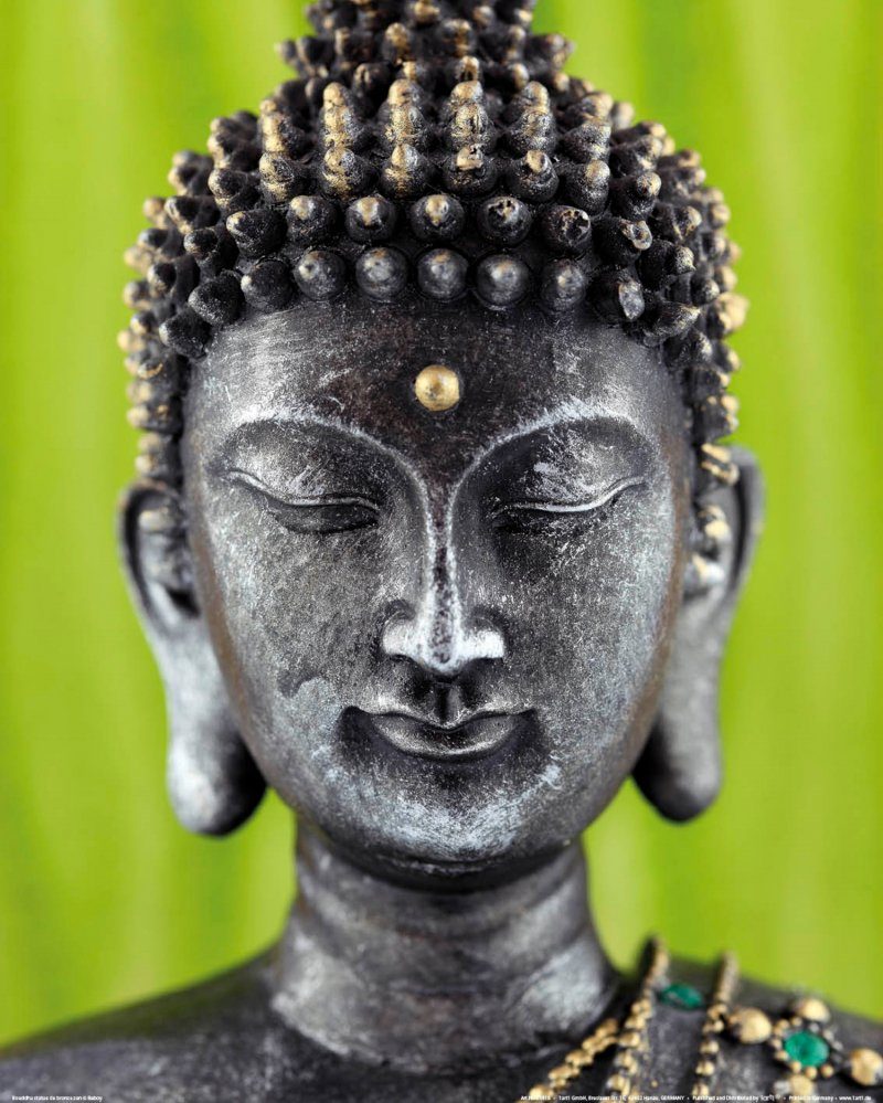 Grün 1art1 - Statue, Buddha Buddhismus Kunstdruck