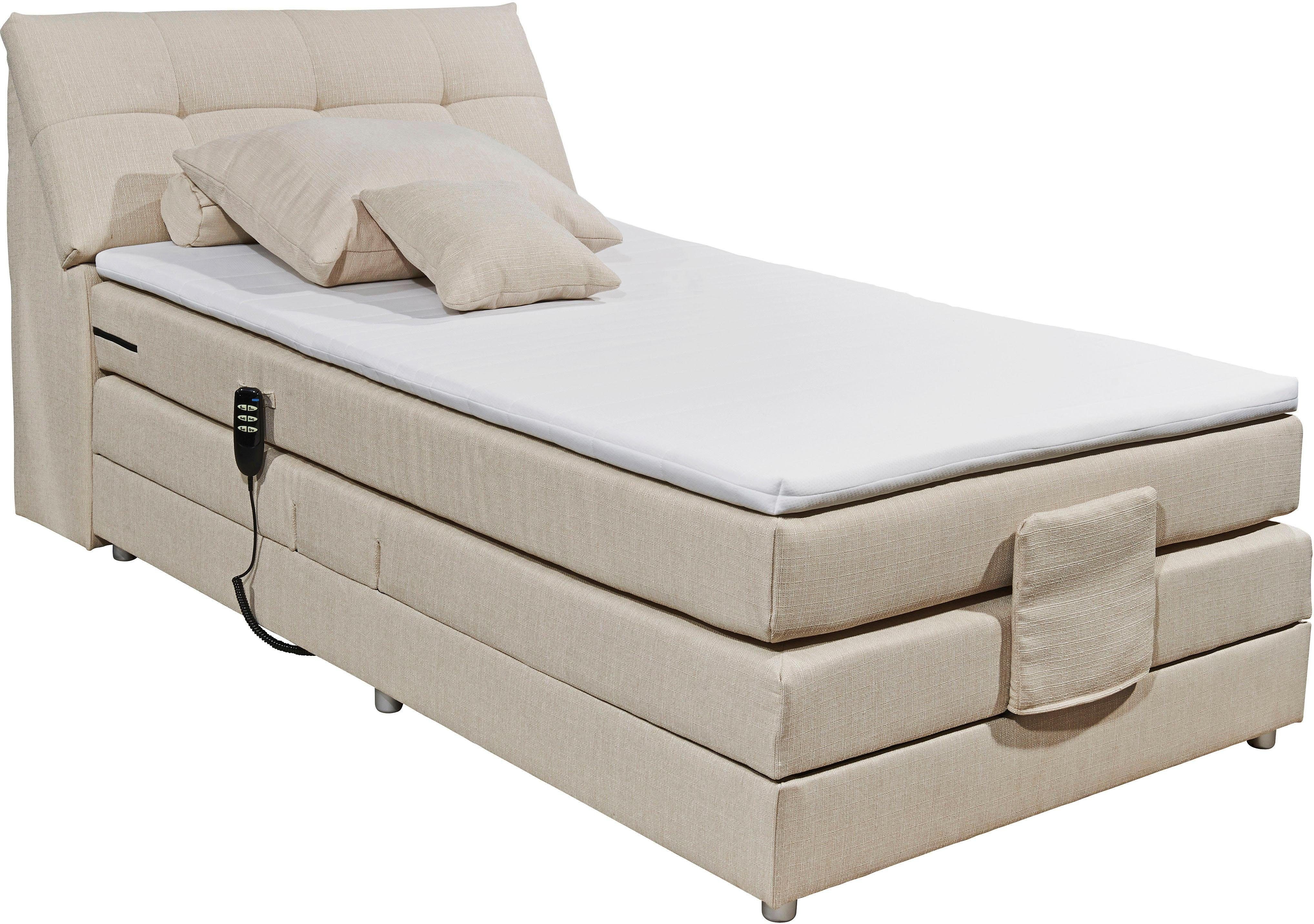 01 Kopfteil inkl. ivory Artemis Boxspringbett im Stauraum EXCITING beige ED creme und DESIGN Topper Motor, Concord,