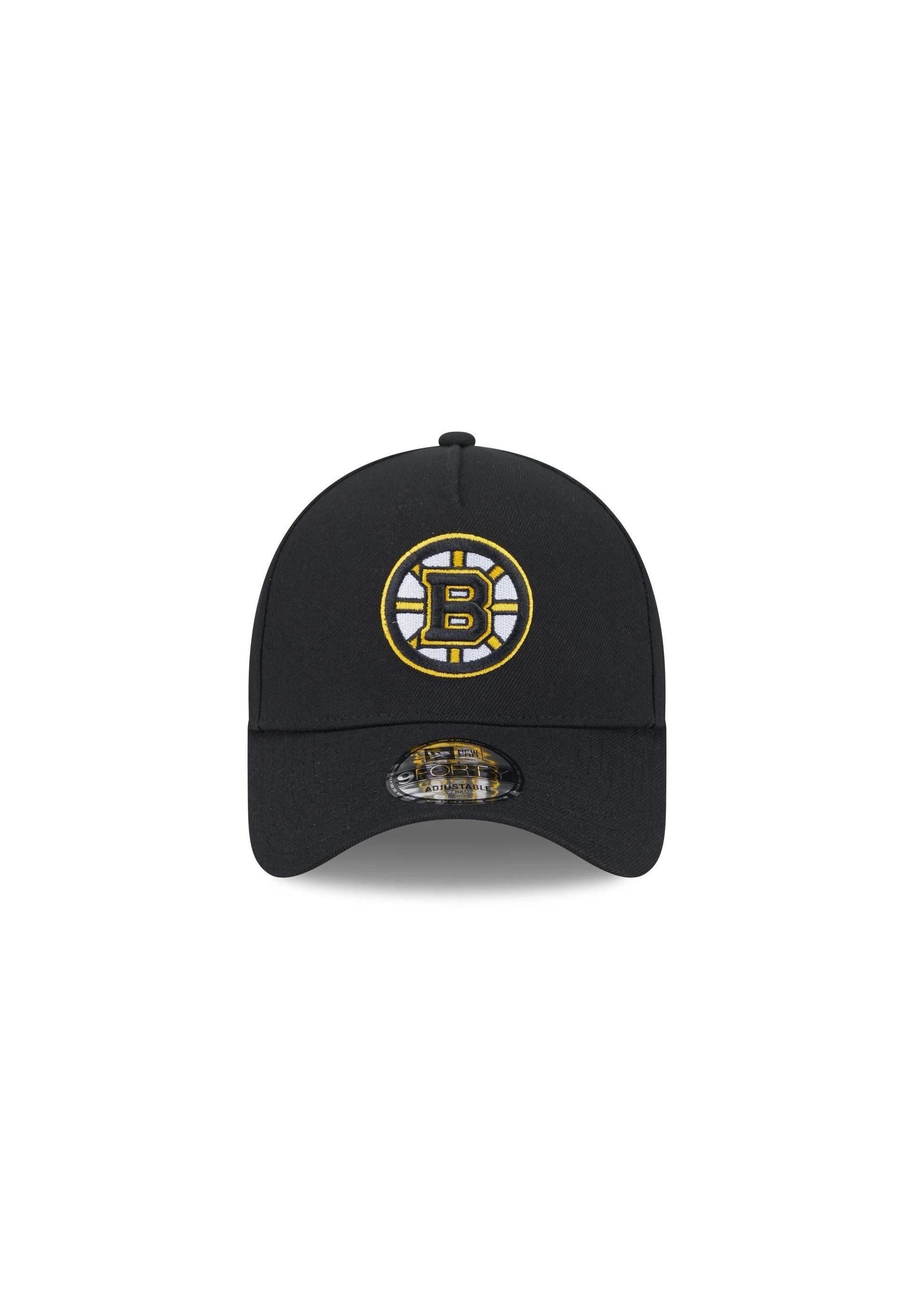 New Era Baseball Cap Boston Bruins NHL Injection Schwarz Verstellbare 9Forty A-Frame Cap Ne (1-St)