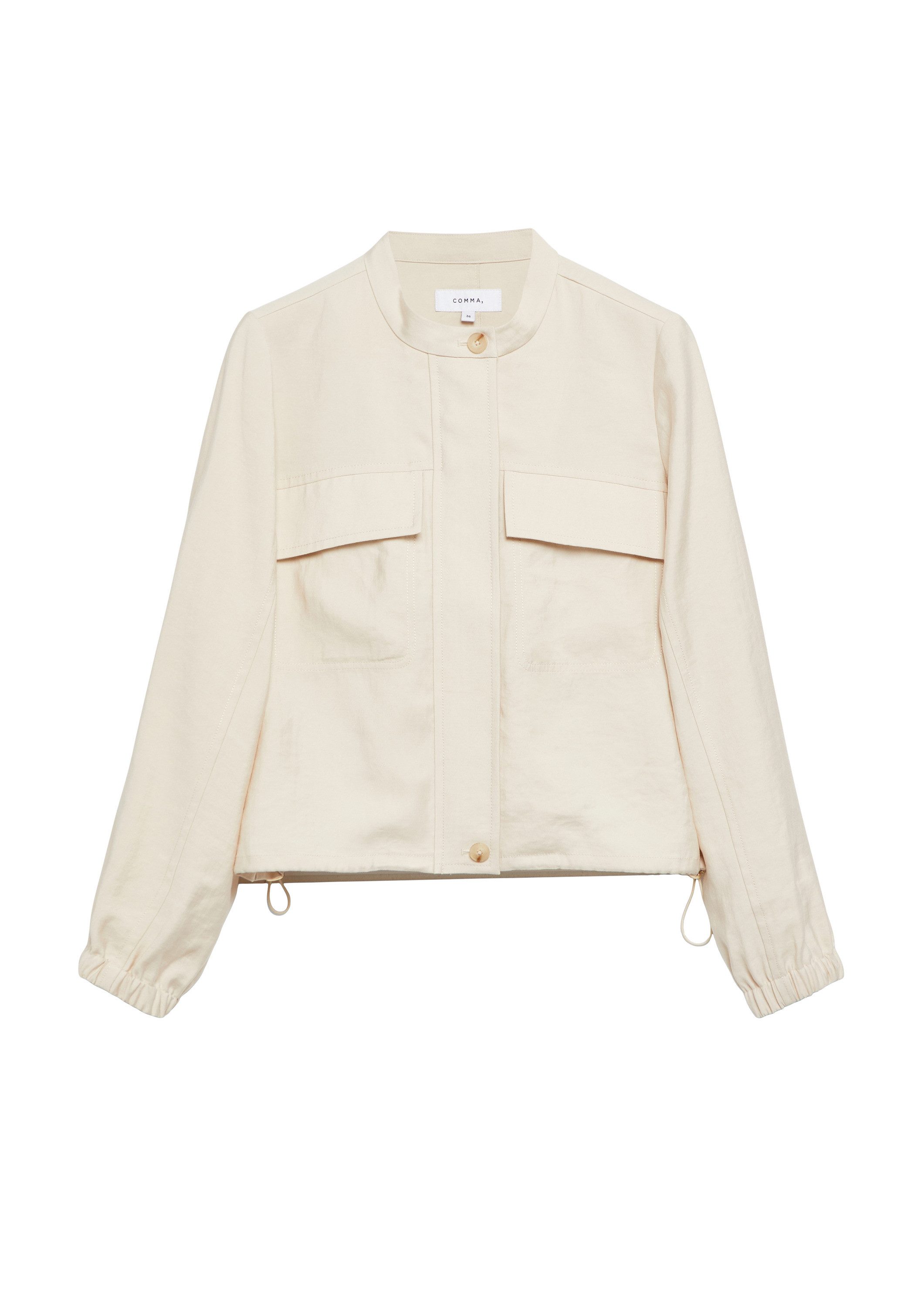 comma Funktionsjacke Indoor-Jacke Leichter Blouson mit aufgesetzten Taschen