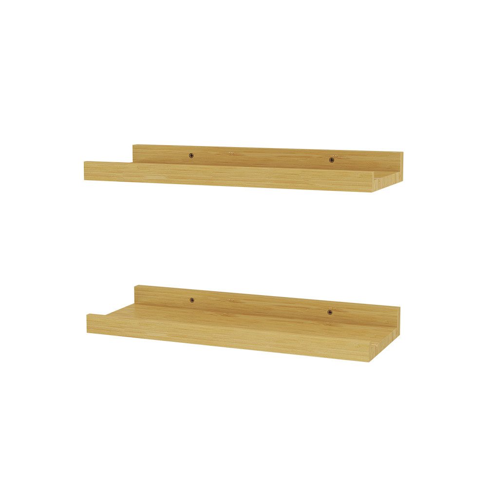 Vicco Bücherregal Linus, Naturholz, 40 x 4 cm 2er Set, 2-tlg.