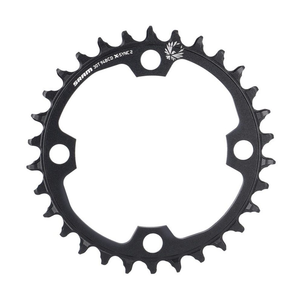 SRAM Fahrradketten Kettenblatt X-Sync 12-f. 30 Z., schwarz, Alu, 94mm,LightPwrd EMTB