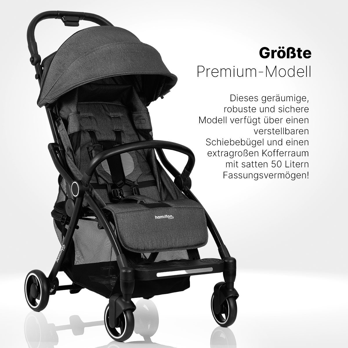 Kombi-Kinderwagen XL Kinderwagen – Premium Buggy mit MagicFold™ - Leicht und wendig
