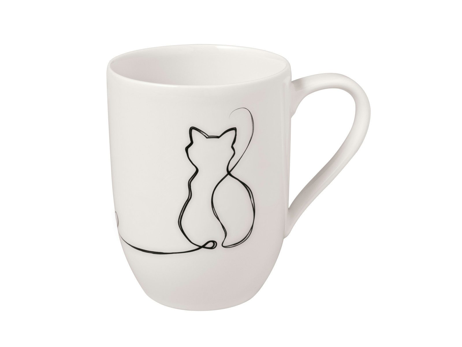 Villeroy & Boch Becher Statement Cat Henkelbecher 0,29l Set 2tlg, Premium Porcelain