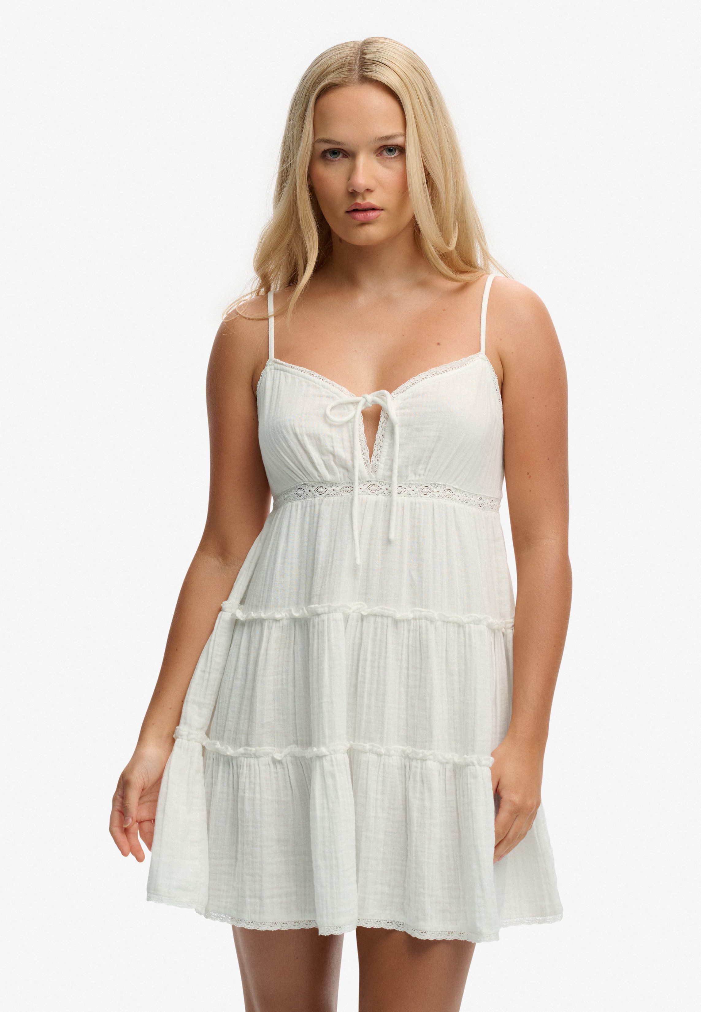 Superdry Sommerkleid CHEESECLOTH TIERED MINI DRESS