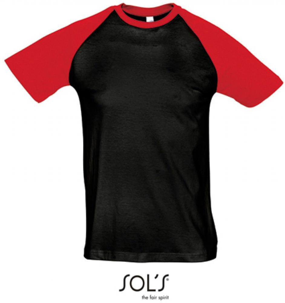 SOLS Rundhalsshirt Raglan Funky 150 Herren T-Shirt