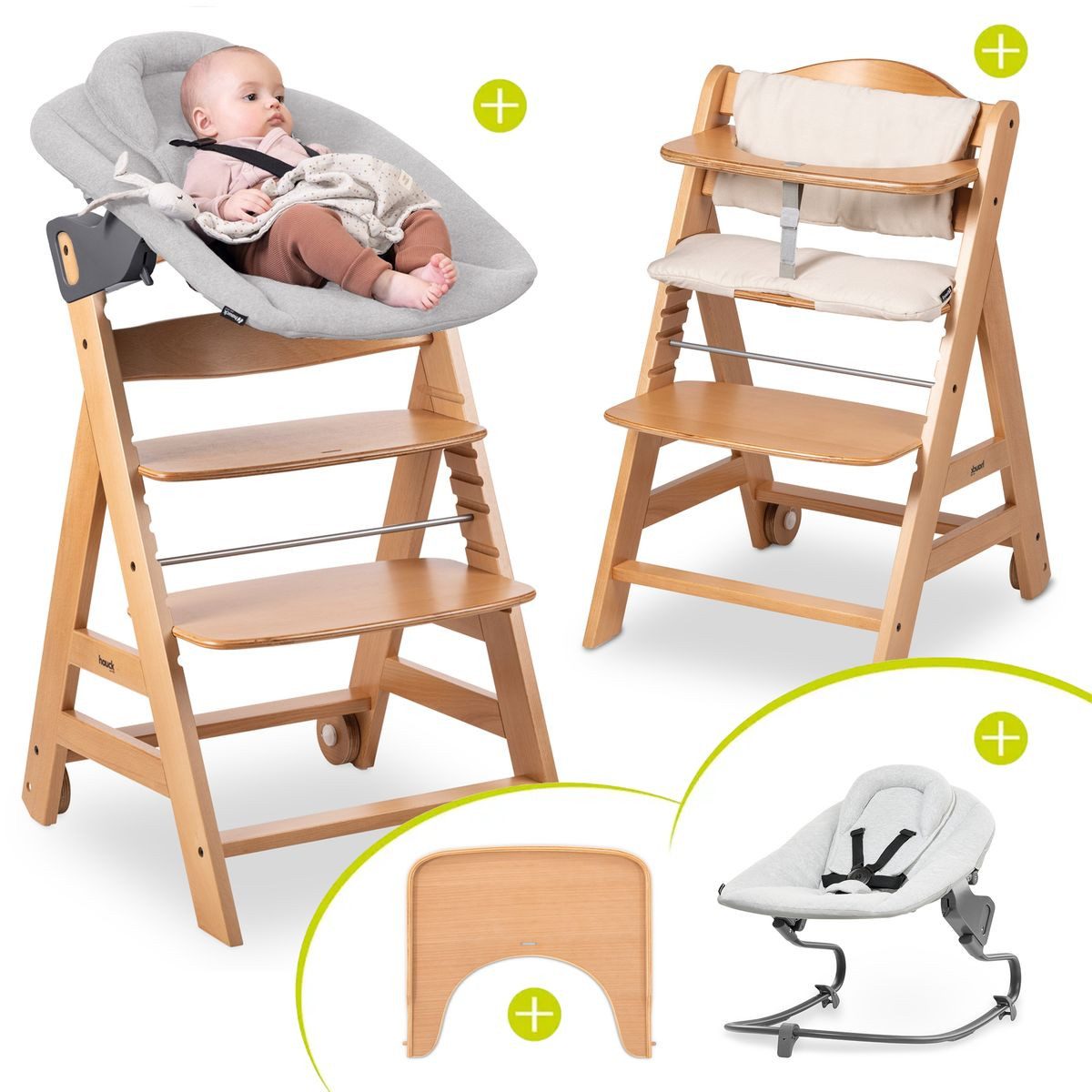 Hochstuhl Beta Plus Natural - Newborn Set Premium