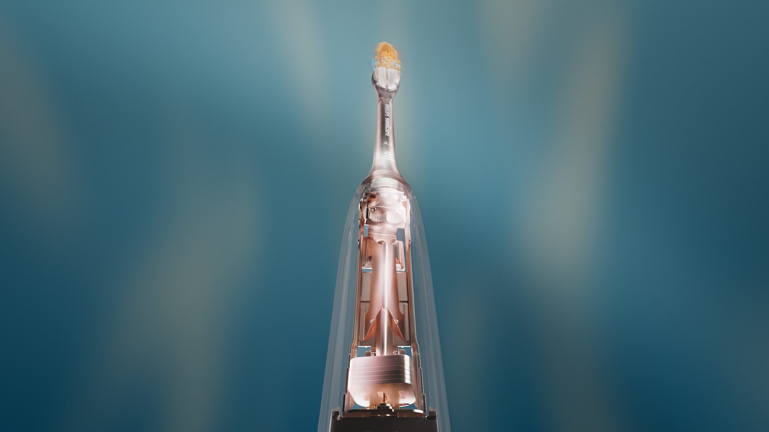 Philips Sonicare Elektrische Zahnbürste Series 7500, Aufsteckbürsten: 2 St., mit Drucksensor und 3 Intensitätsstufen, inkl. Reiseladeetui