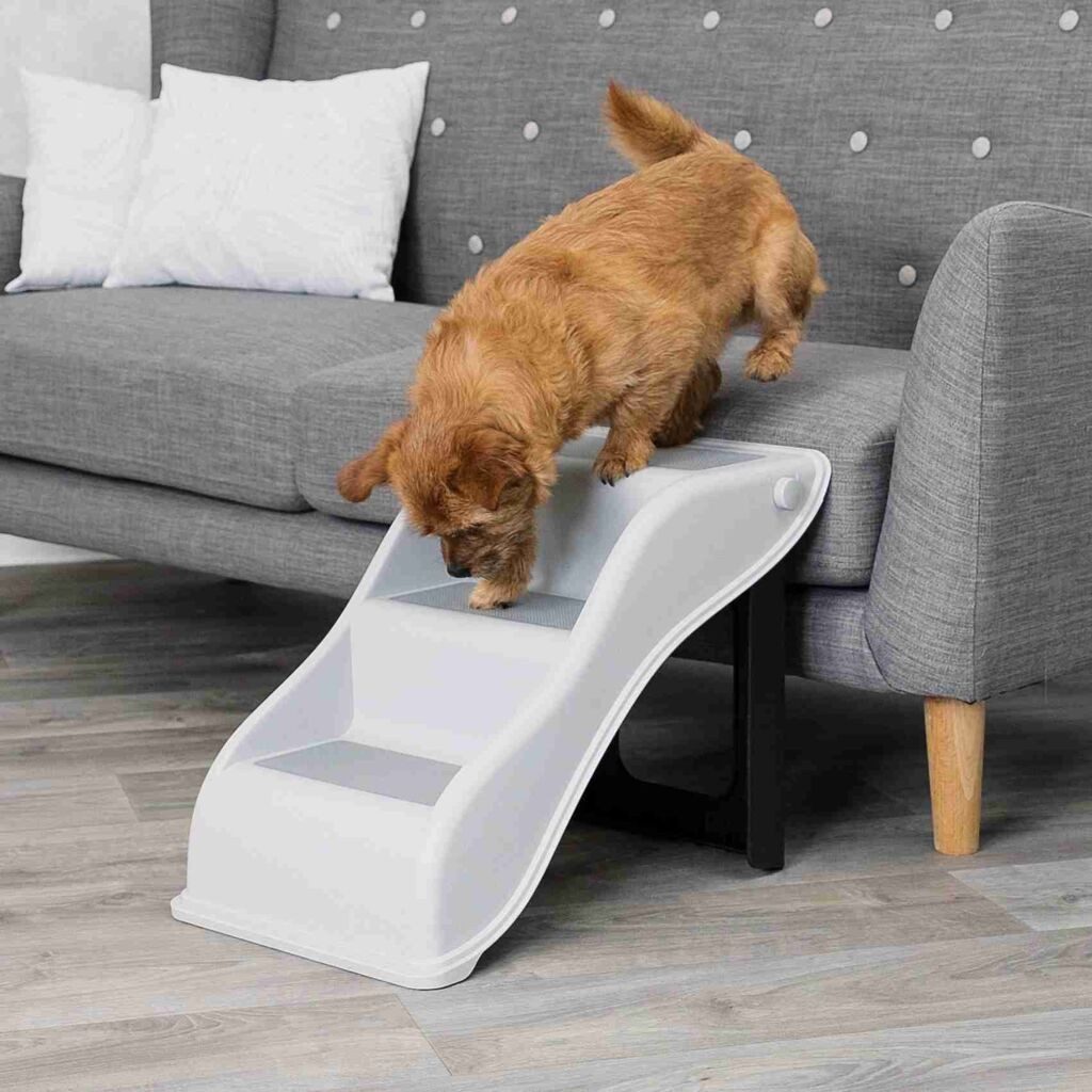 TRIXIE Haustiertreppe Treppe - hellgrau - 34 × 39 × 54 cm