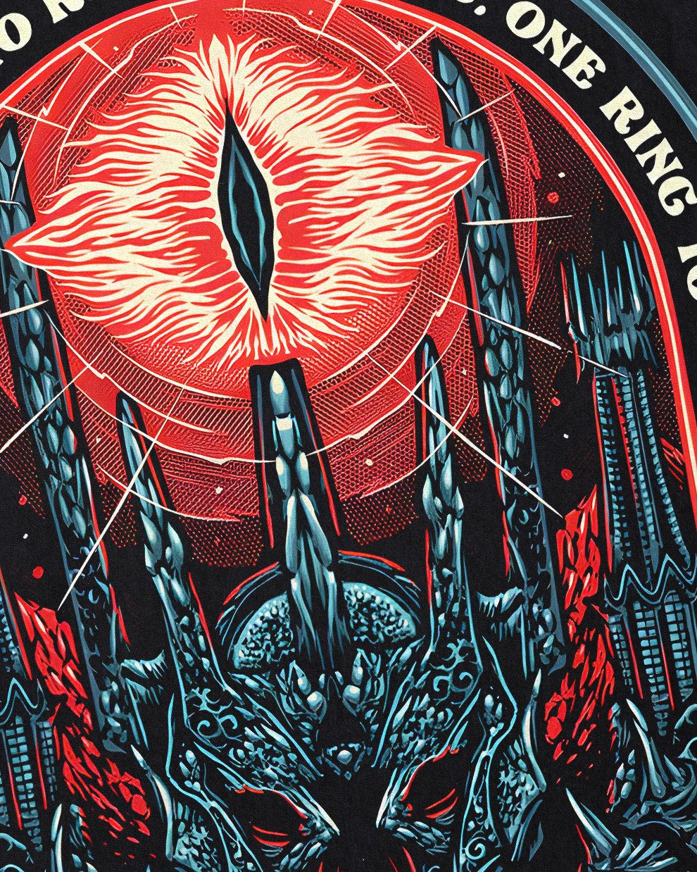 style3 T-Shirt To Rule Them All herr hobbit der mittel-erde ringe lord of the rings – Bild 2 von 3