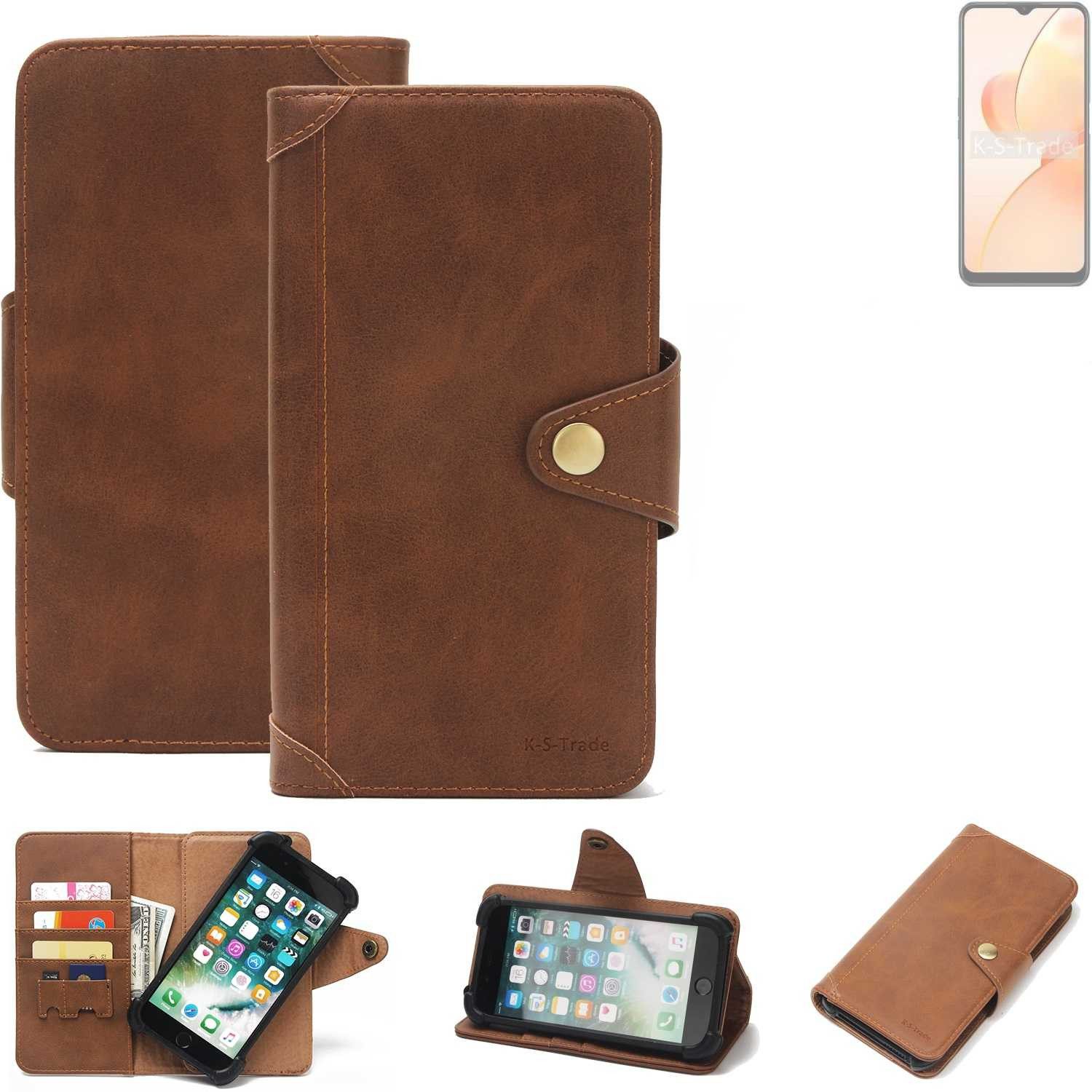 K-S-Trade Handyhülle für Realme C31, Handyhülle Schutz Hülle Walletcase Bookstyle Tasche Case