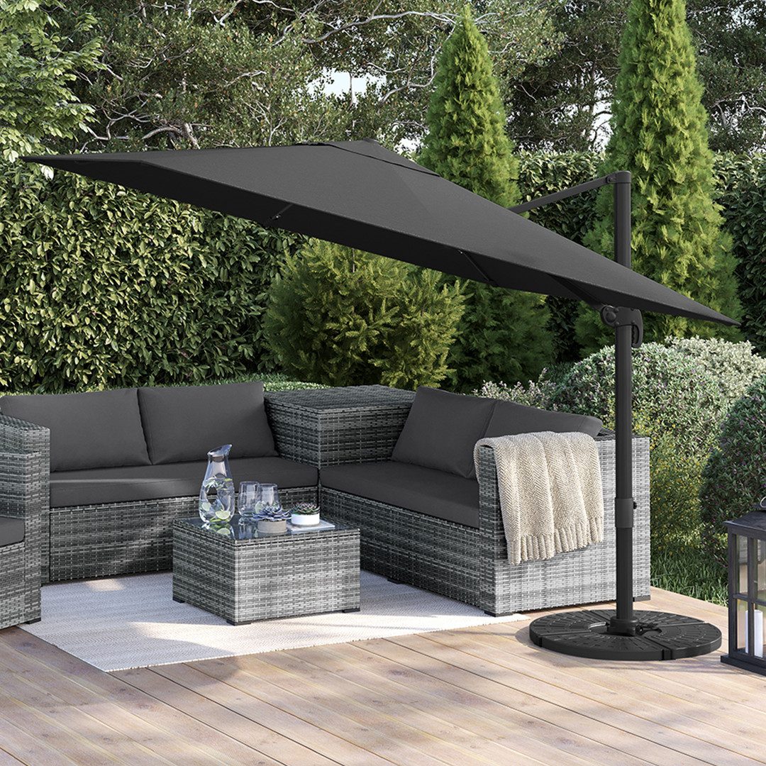 STEELSØN Sonnenschirm Lyrion, quadrat, Solar LED günstig online kaufen