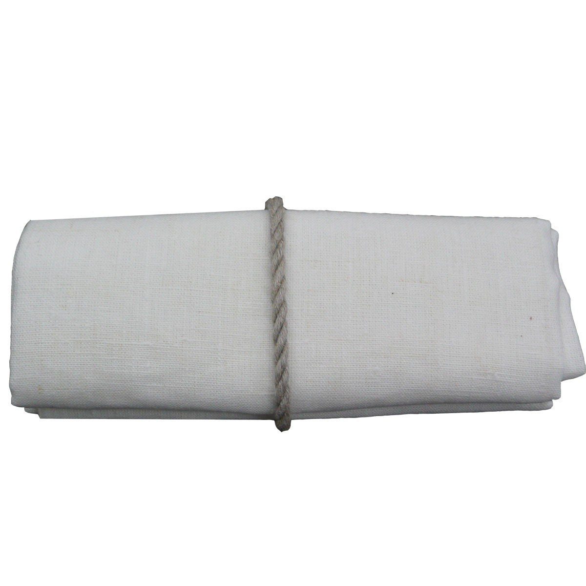 KARDELEN Tischdecke Leinentischdecke Tischdecke Erik 100x100cm off-white