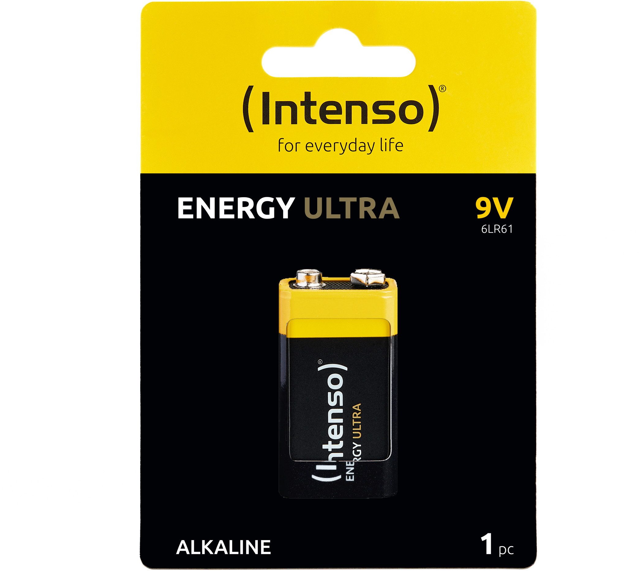 Intenso 1 Energy Ultra 9V Block Alkaline Batterie Blister Batterie