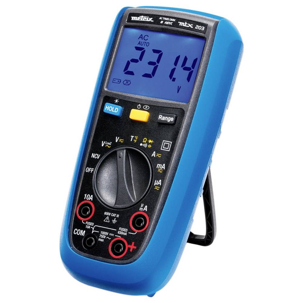 cemon Multimeter Digitalmultimeter MTX203-Z, Spritzwassergeschützt (IP54)