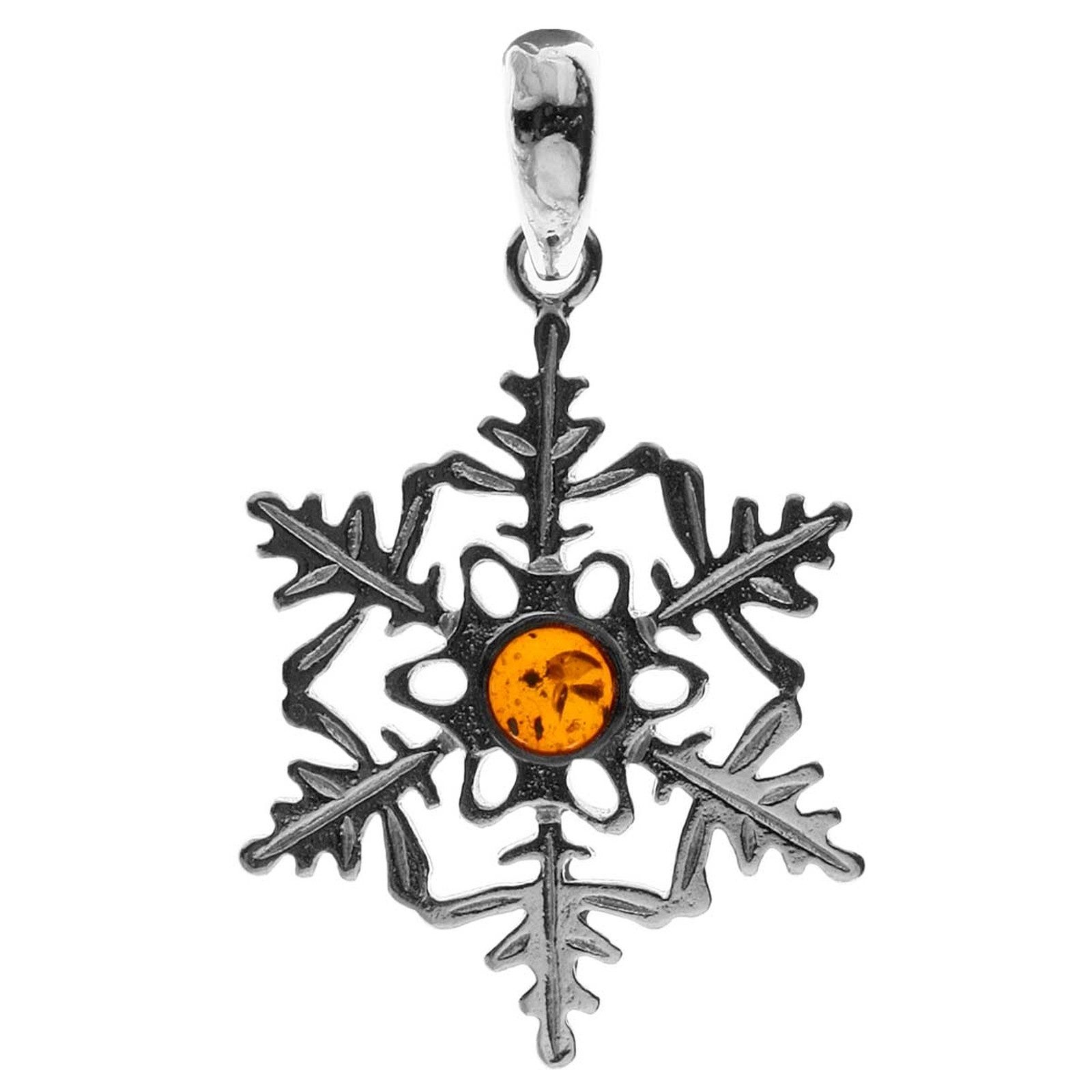 OSTSEE-SCHMUCK Kettenanhänger Ostsee-Schmuck Anhänger Schneeflocke Anhänger günstig online kaufen