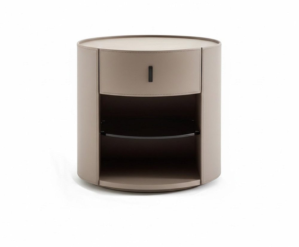 Xlmoebel Nachttisch Beiges Designer Nachttisch Set 2x Luxus Nachtkonsolen Möbel Sofort (Nachttisch-Set, 1-St., 2er-Set), Hergestellt in Europa