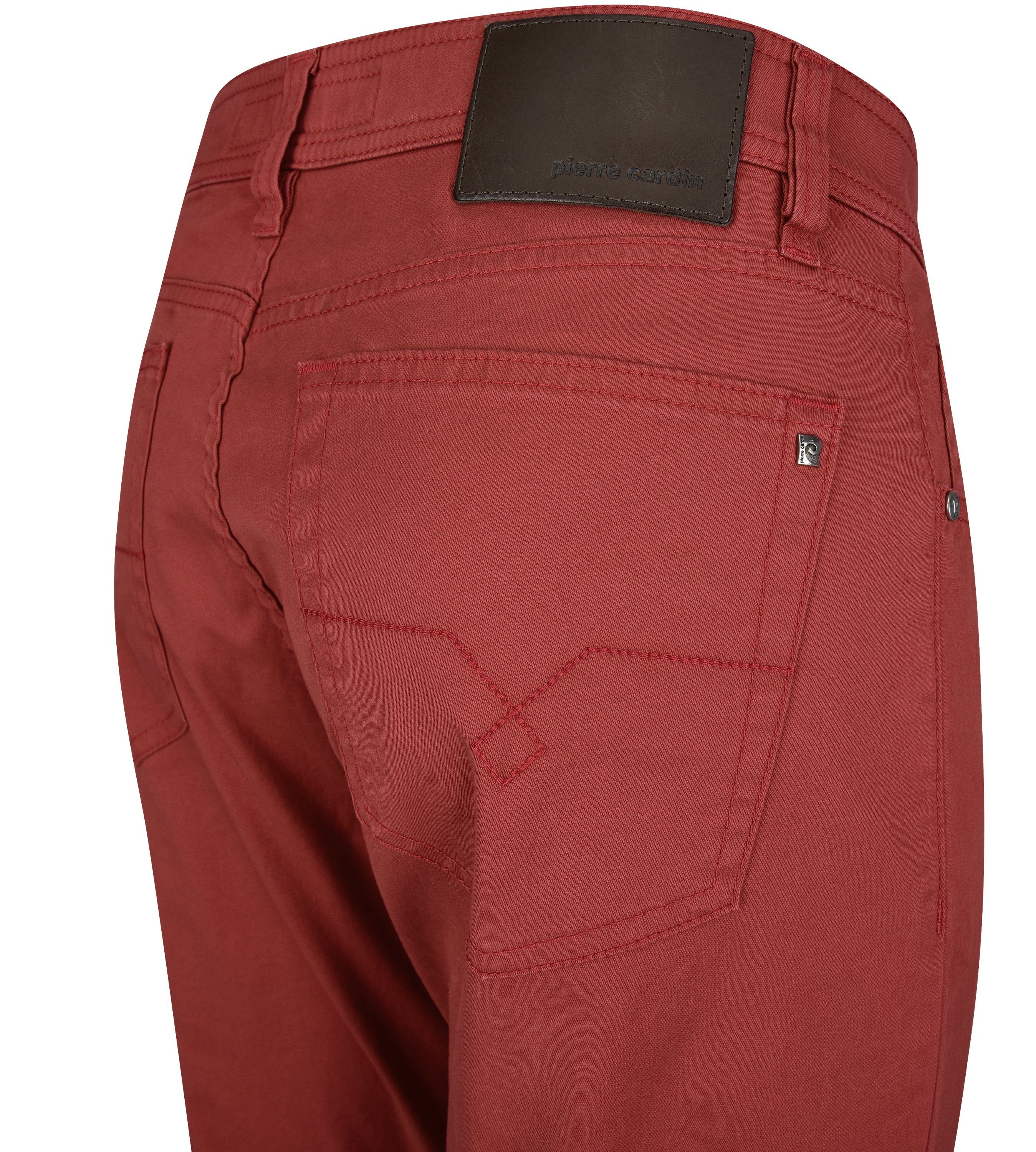 Pierre Cardin 5-Pocket-Jeans summer PIERRE 250.92 CARDIN popeline air - touch red 3196 DEAUVILLE