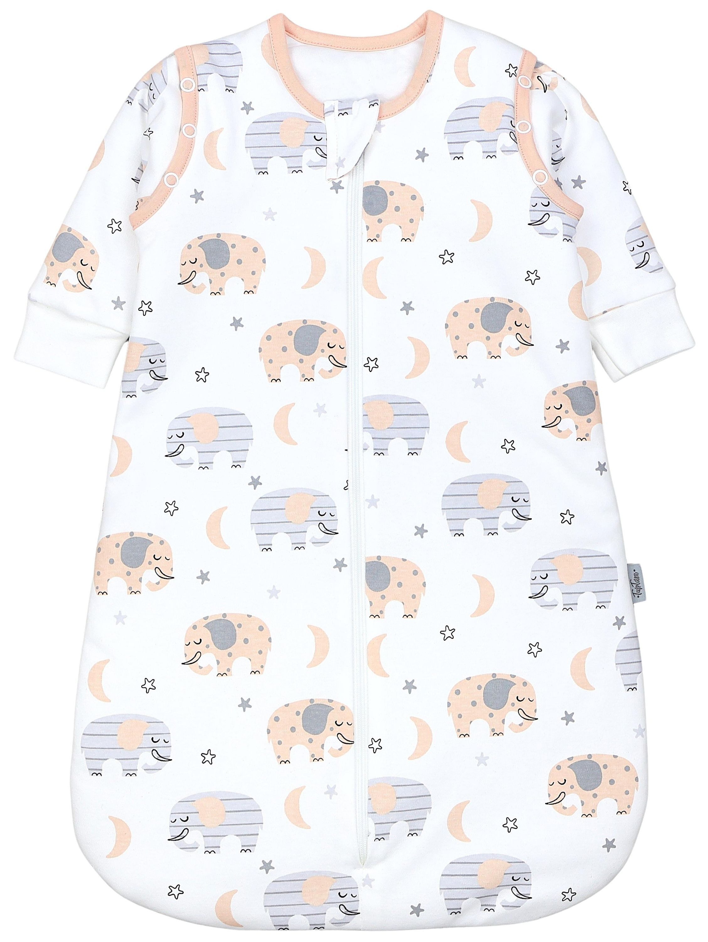 TupTam Babyschlafsack 2.5 TOG Ganzjahresschlafsack mit abnehmbaren Ärmeln