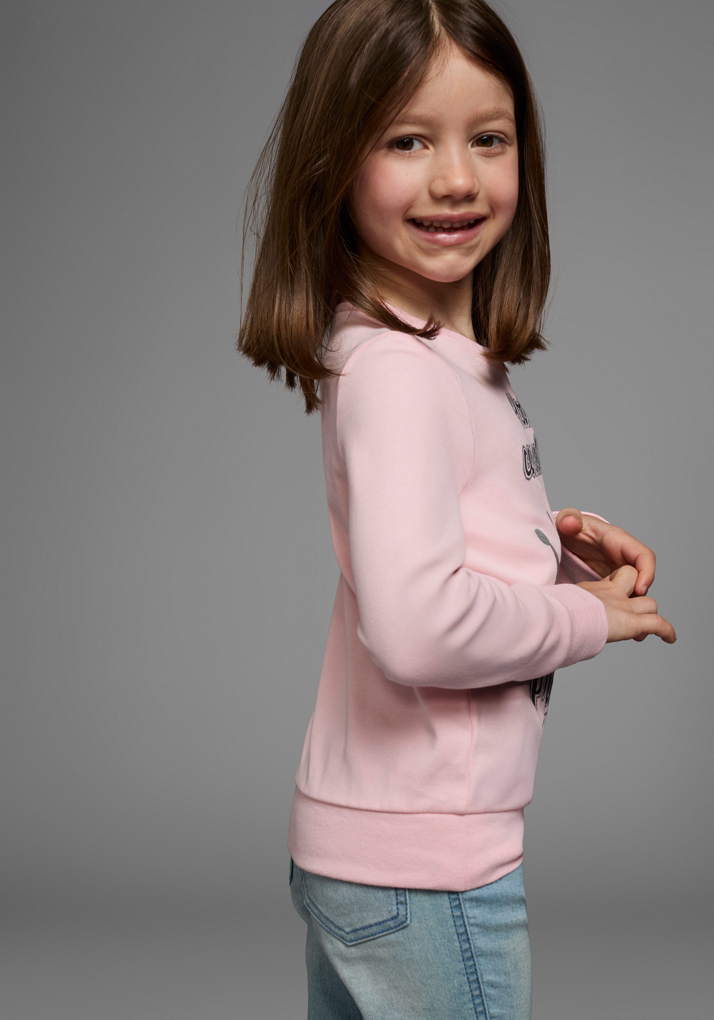 KIDSWORLD Langarmshirt YOU CAN CALL ME PRINCESS Langarm, Basic-Passform, bedruckt, Rundhalsausschnitt – Bild 4 von 5