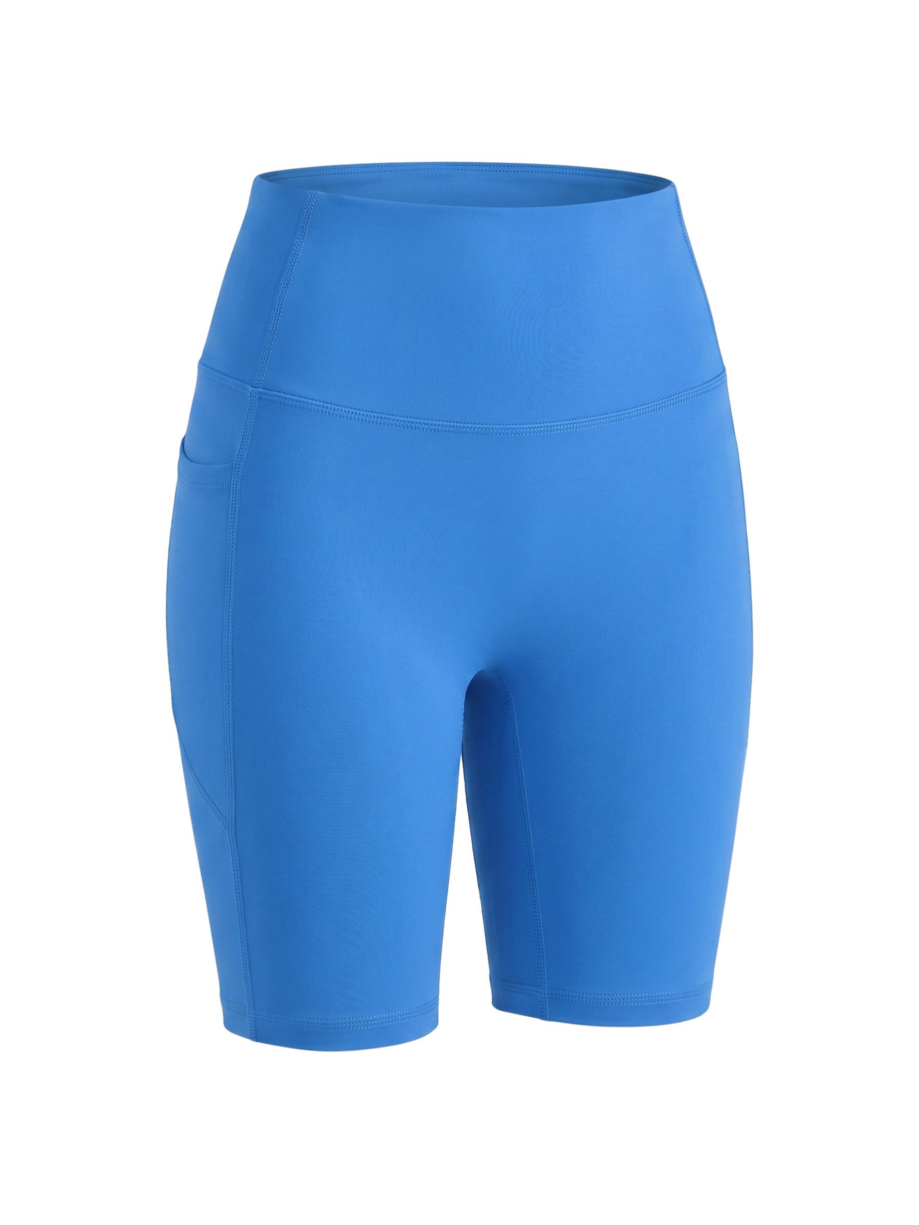 Radlerhose High Waist Biker Shorts – Damen Sporthose mit Tasche