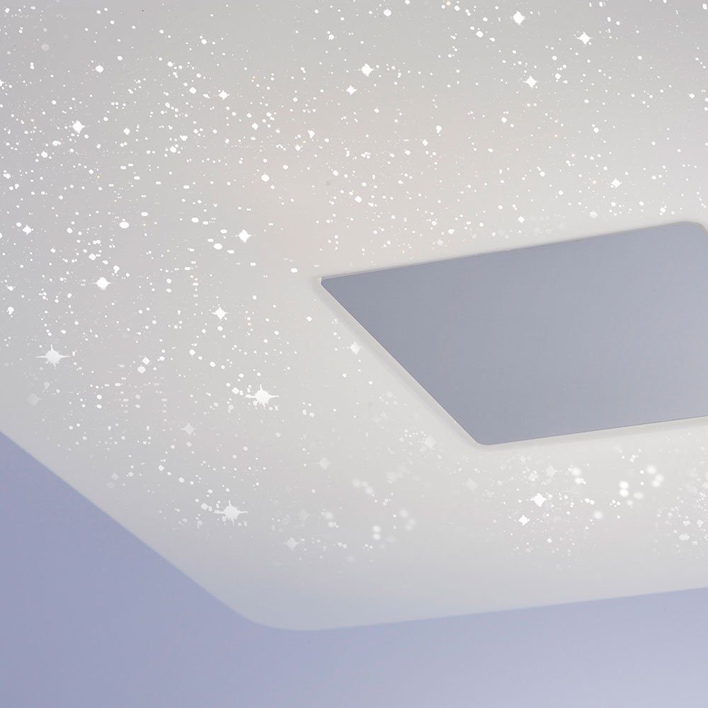 etc-shop LED Neutralweiß, Warmweiß, Deckenleuchte Leuchtmittel Deckenleuchte, inklusive, Deckenlampe Wohnzimmerlampe weiß dimmbar