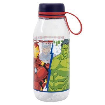 MARVEL Trinkflasche Marvel Avengers Sport Wasserflasche, Flasche 460 ml Iron Man Hulk