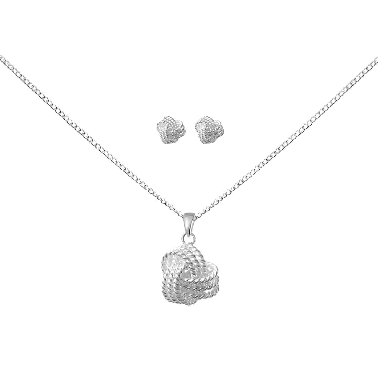 ALEXANDER YORK Schmuckset GLÜCKSKNOTEN, 4-tlg. (Kette günstig online kaufen