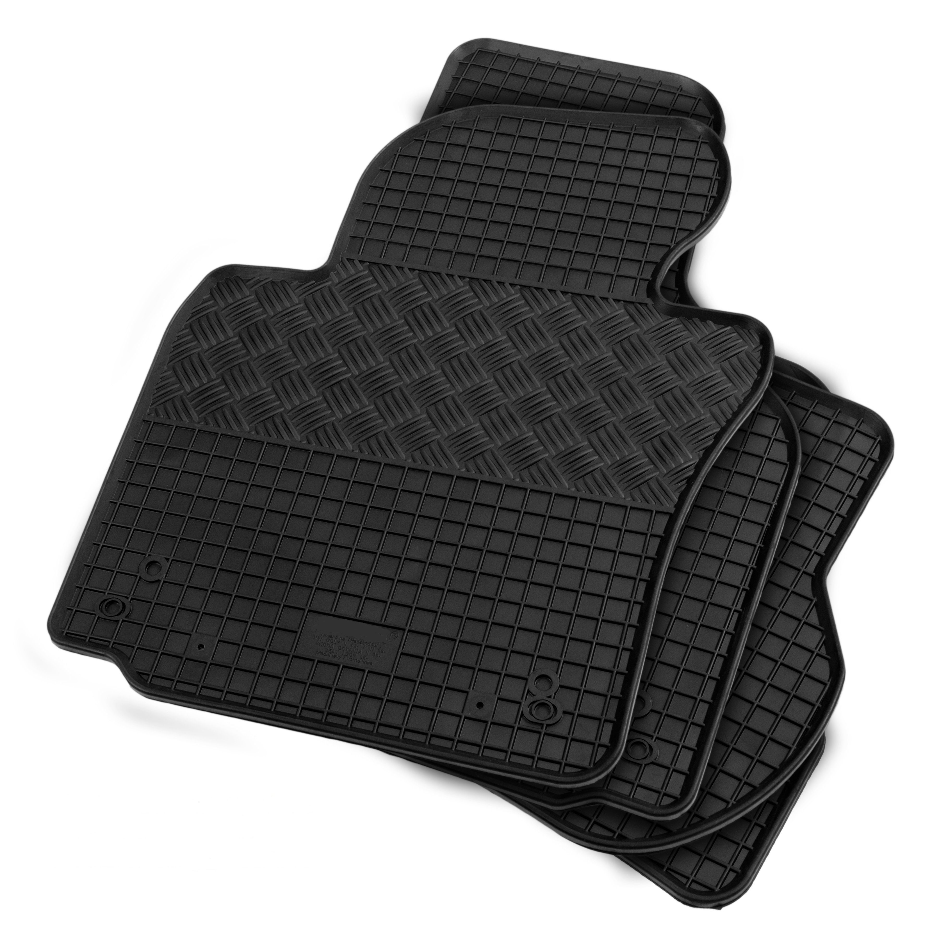 AZUGA Auto-Fußmatten Gummi-Fußmatten passend für Chevrolet Spark ab 11/2012-2015, für Chevrolet Spark 5-türer