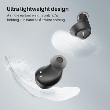 TOZO ideal für unterbrechungsfreies Musikhören und Telefonieren In-Ear-Kopfhörer (Die A1 Ohrhörer, 6mm Lautsprecher sorgen für dynamischen Stereo-Klang mit beeindruckenden Höhen und kraftvollem Bass., IntuitiveTouch-Bedienung,Die Smart Touch-Steuerung ermöglicht mühelose)