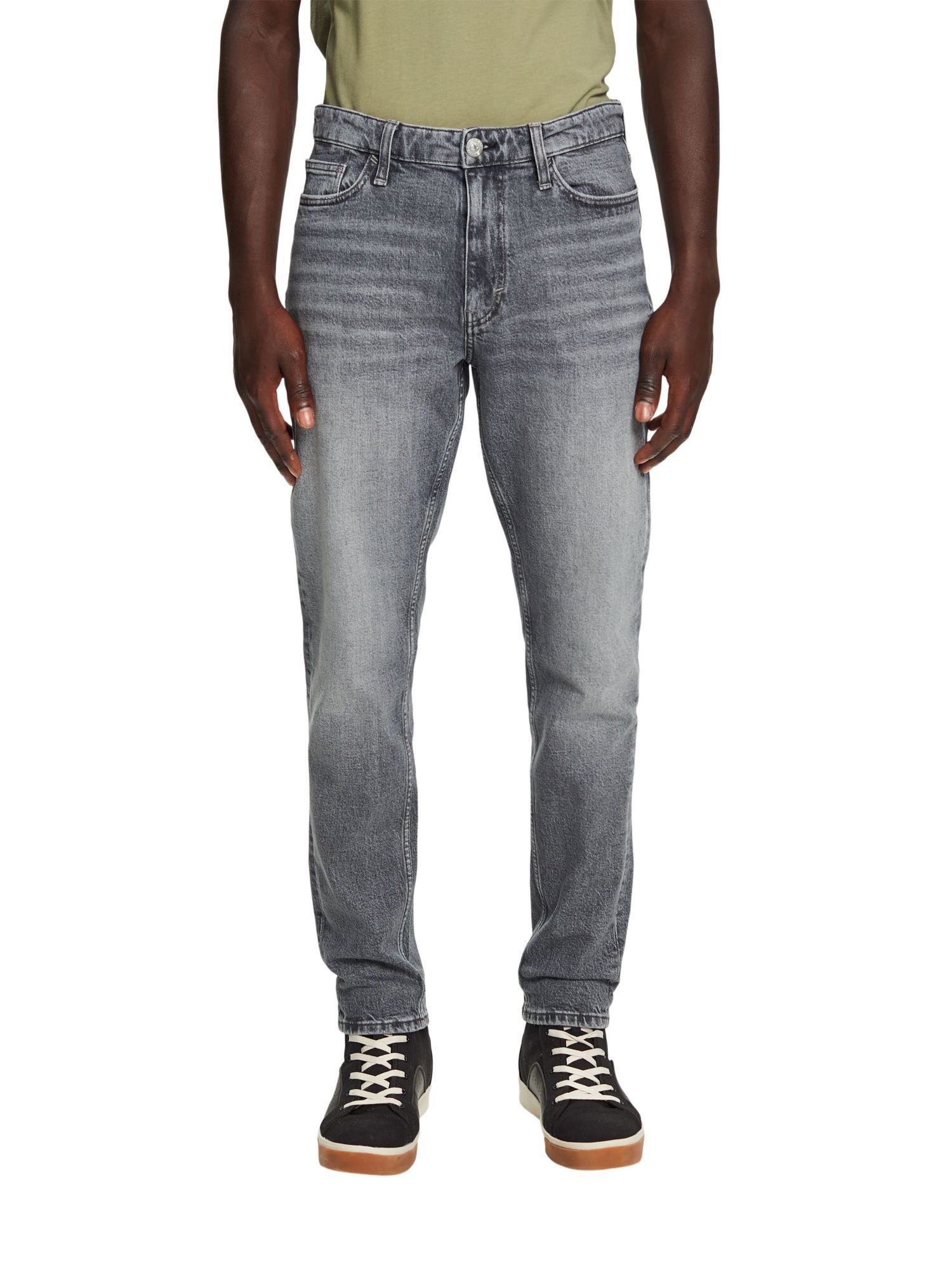 Esprit Tapered-fit-Jeans Gerade, mit mittelhohem Jeans konische Bund