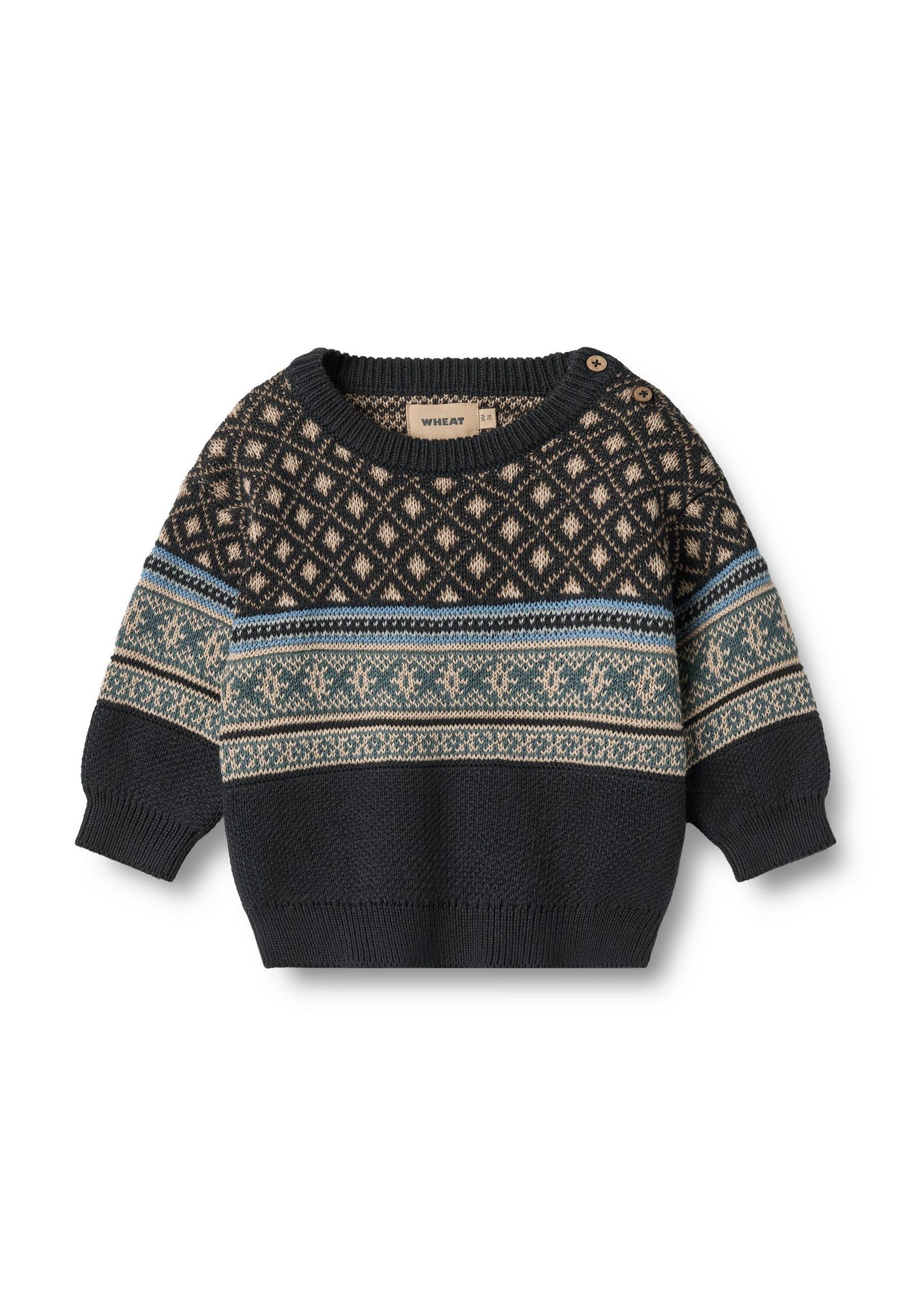 Fleecepullover WHEAT Jaquard Pullover Julius