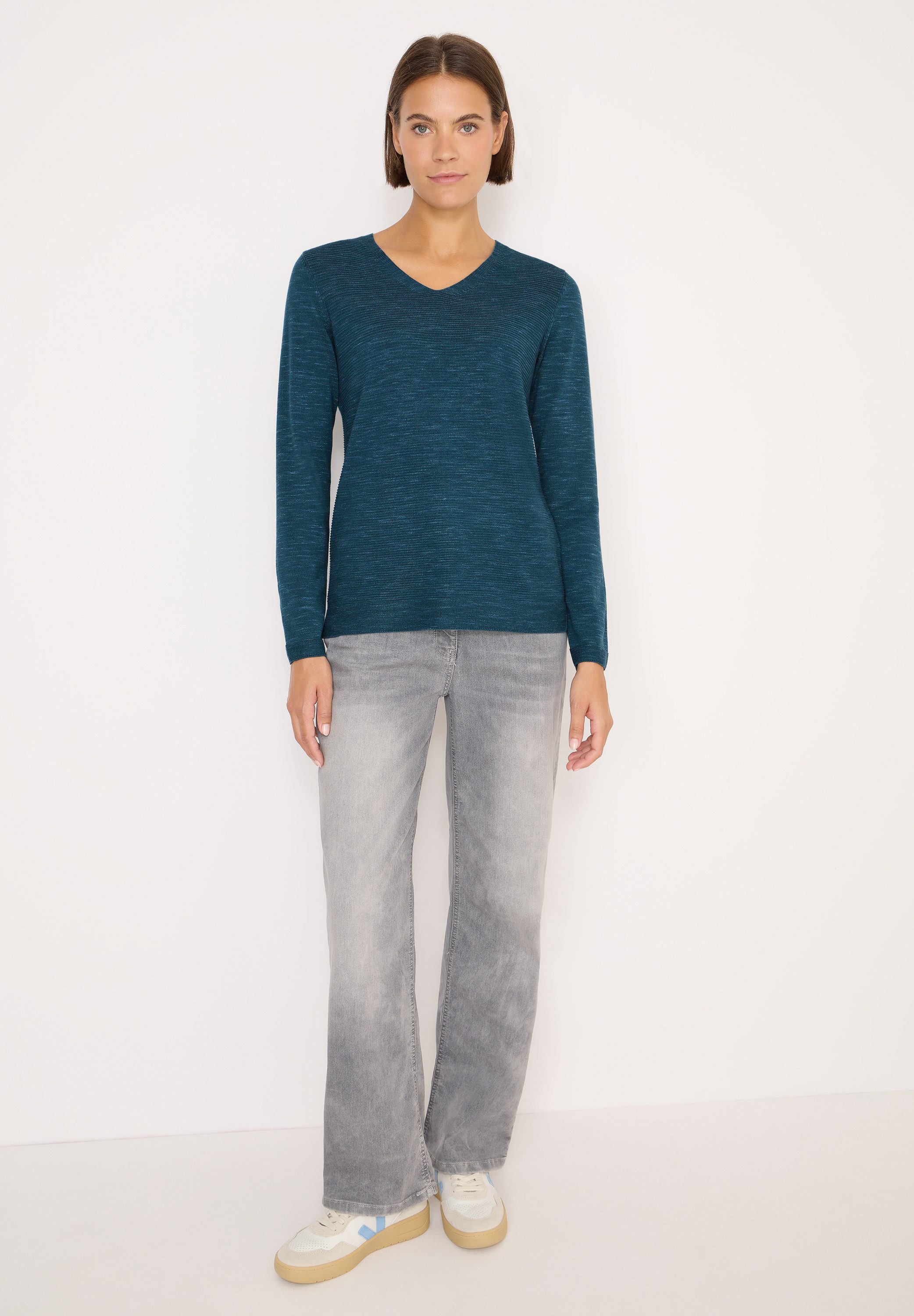 STREET ONE Strickpullover im Melange Look günstig online kaufen