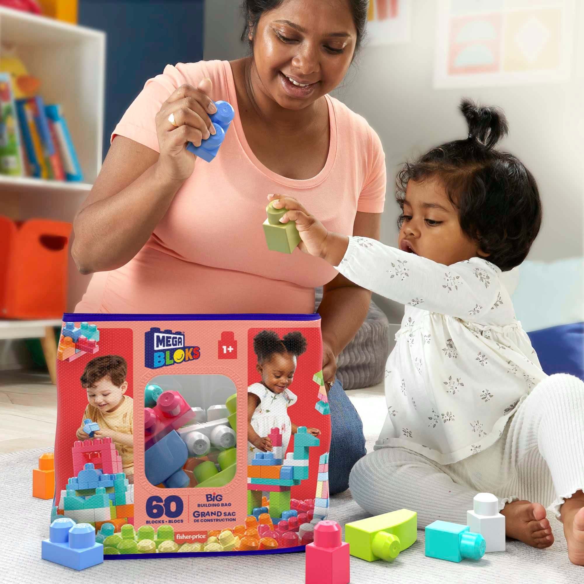 MEGA BLOKS First Builders, Bausteine-Beutel Spielbausteine, (60 St)