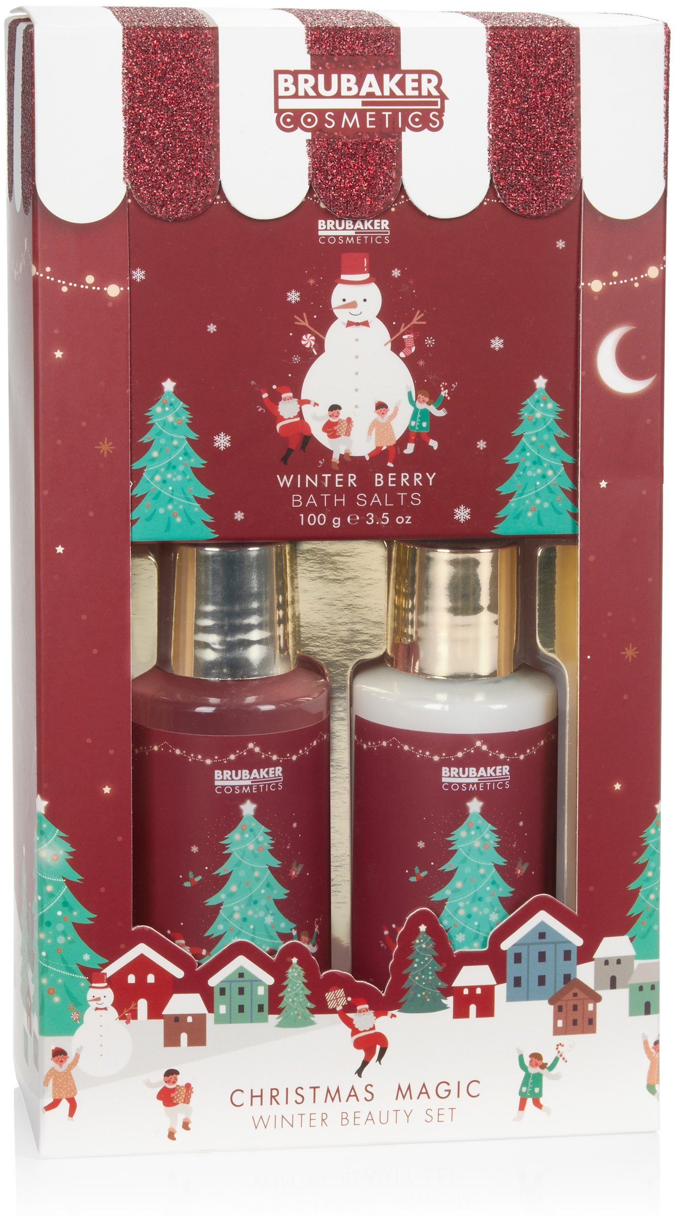 Pflege-Geschenkset Dusch- und Badeset mit Winter Beeren Duft, Beauty Pflegeset Rot