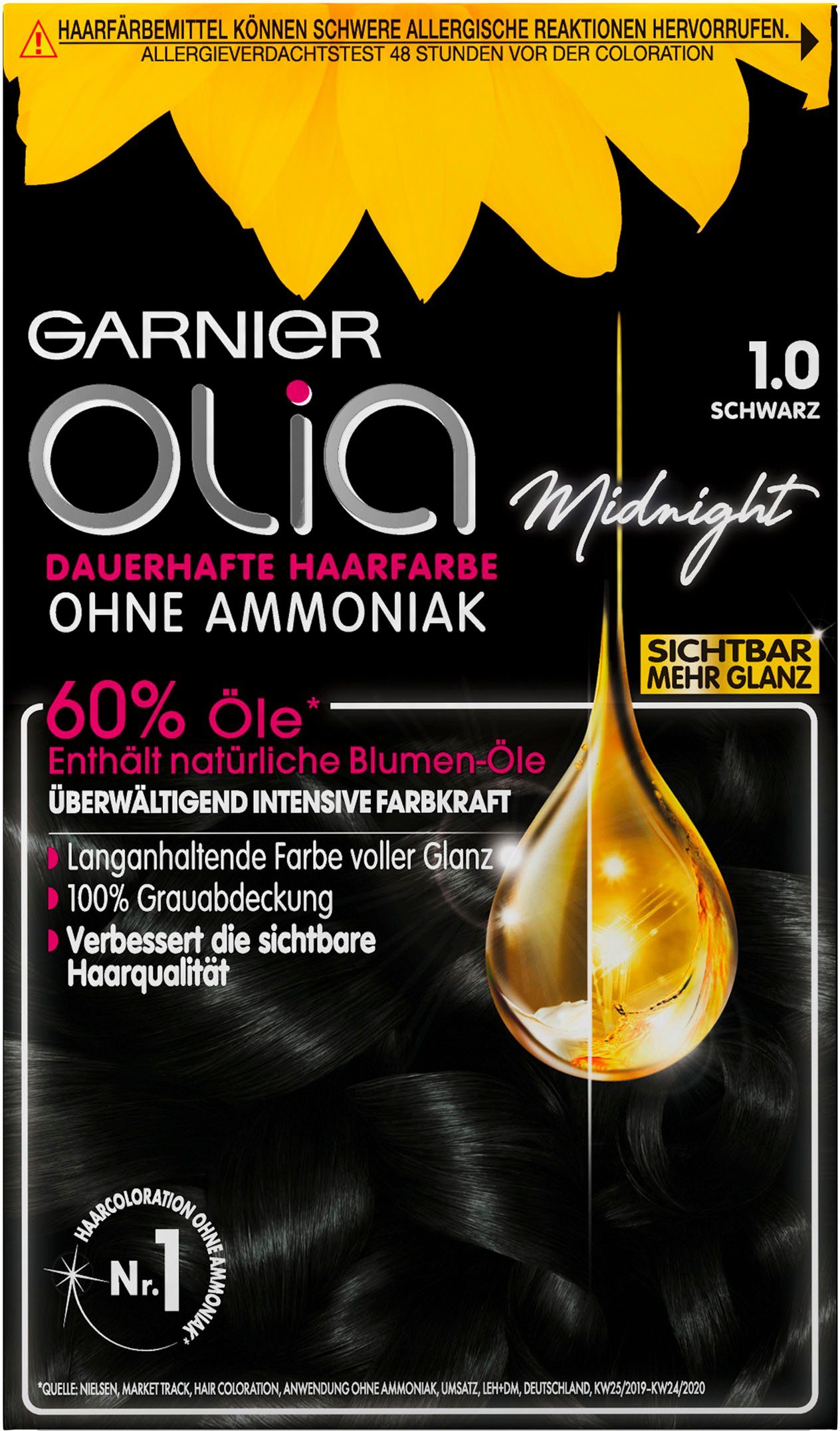 Olia GARNIER Coloration Colorations-Creme dauerhafte % Ammoniakfreie 60 Haarfarbe, enthält Öle