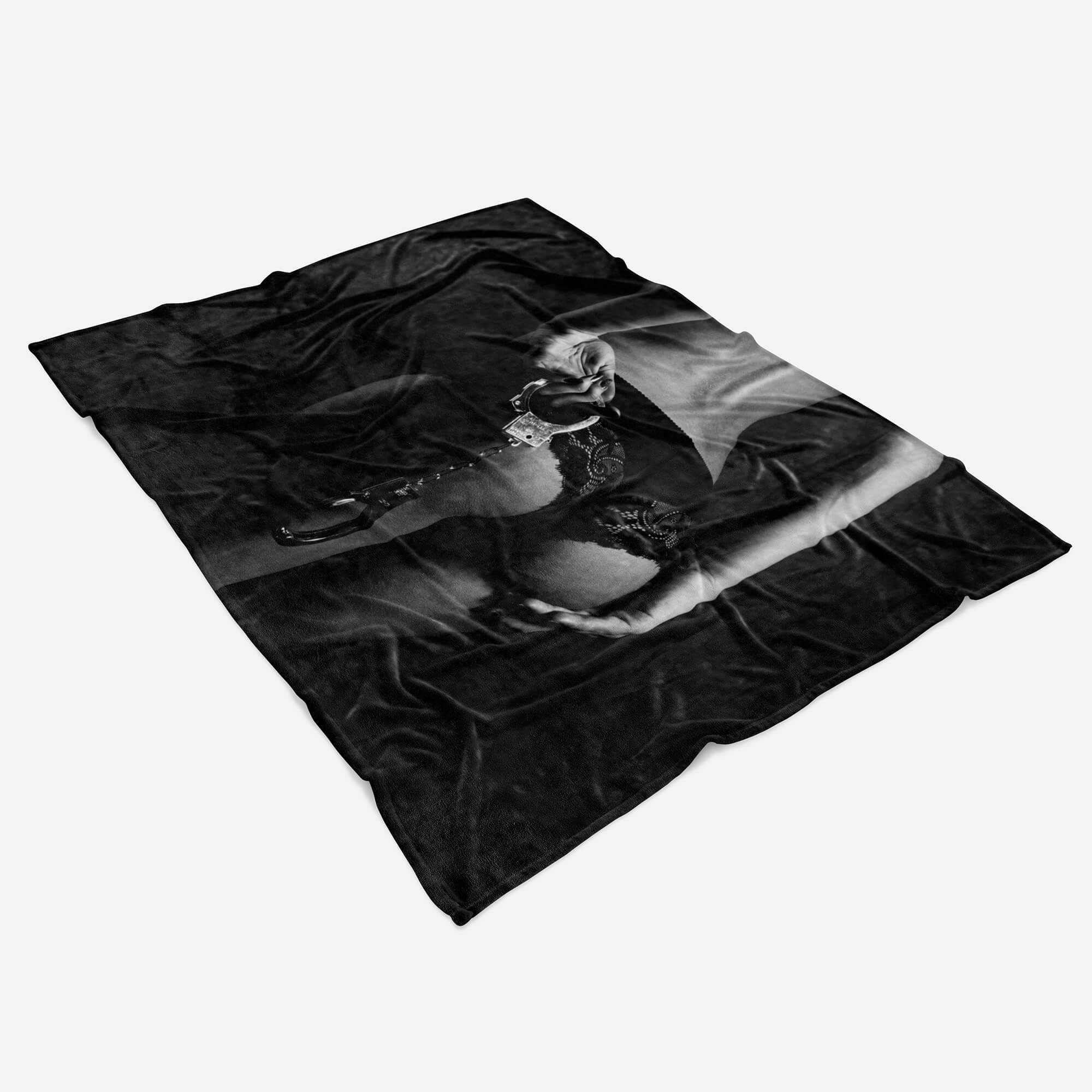 Sexy Handtuch Fotomotiv Baumwolle-Polyester-Mix Eroti, Handtuch Handtücher Art Dessous Strandhandtuch Sinus Kuscheldecke mit (1-St), Saunatuch