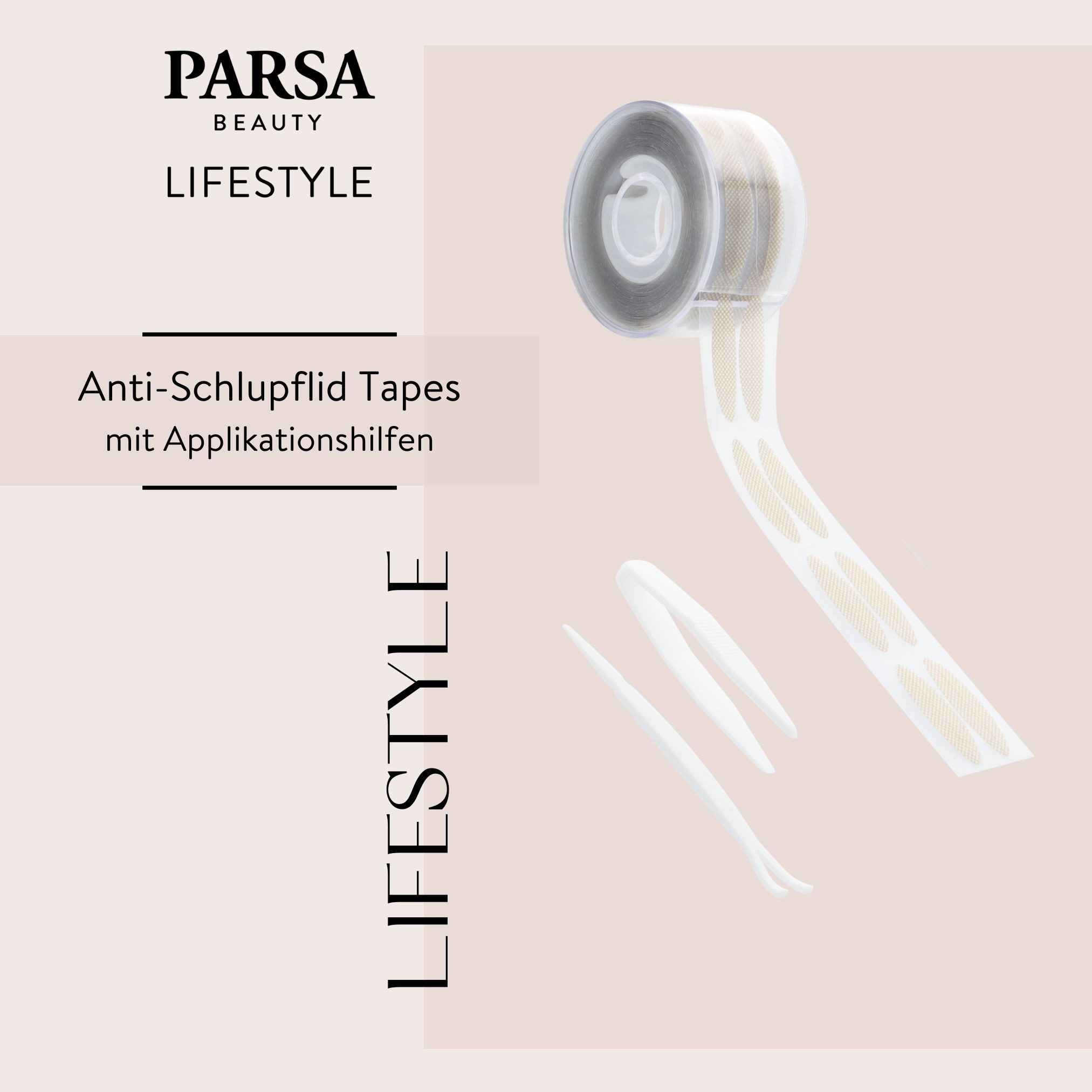 PARSA Beauty Augen-Make-Up-Set Lifestyle Anti-Schlupflid Tapes, 96 Stück für einen wachen Blick