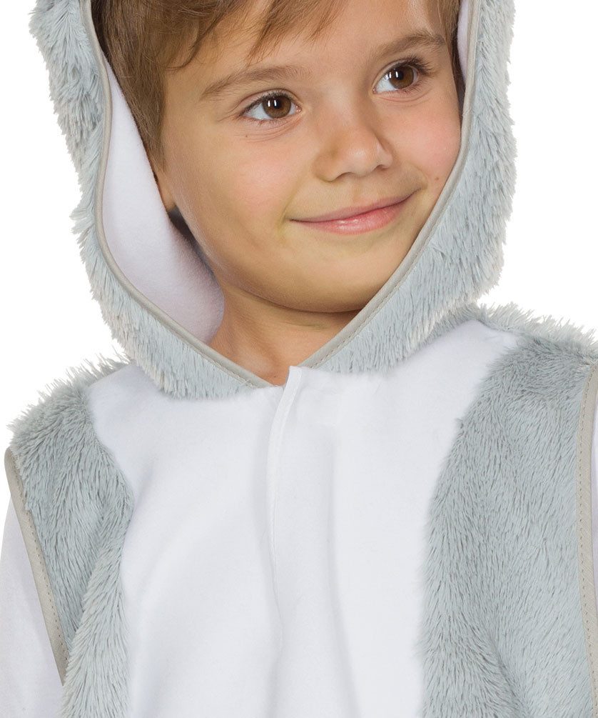 Karneval-Klamotten Kostüm Koala Plüsch Tierkostüm Baby Kinder Kleinkinder, Kinderkostüm Koala ärmelloses Oberteil Kapuze mit Kopf Mädchen Jungen