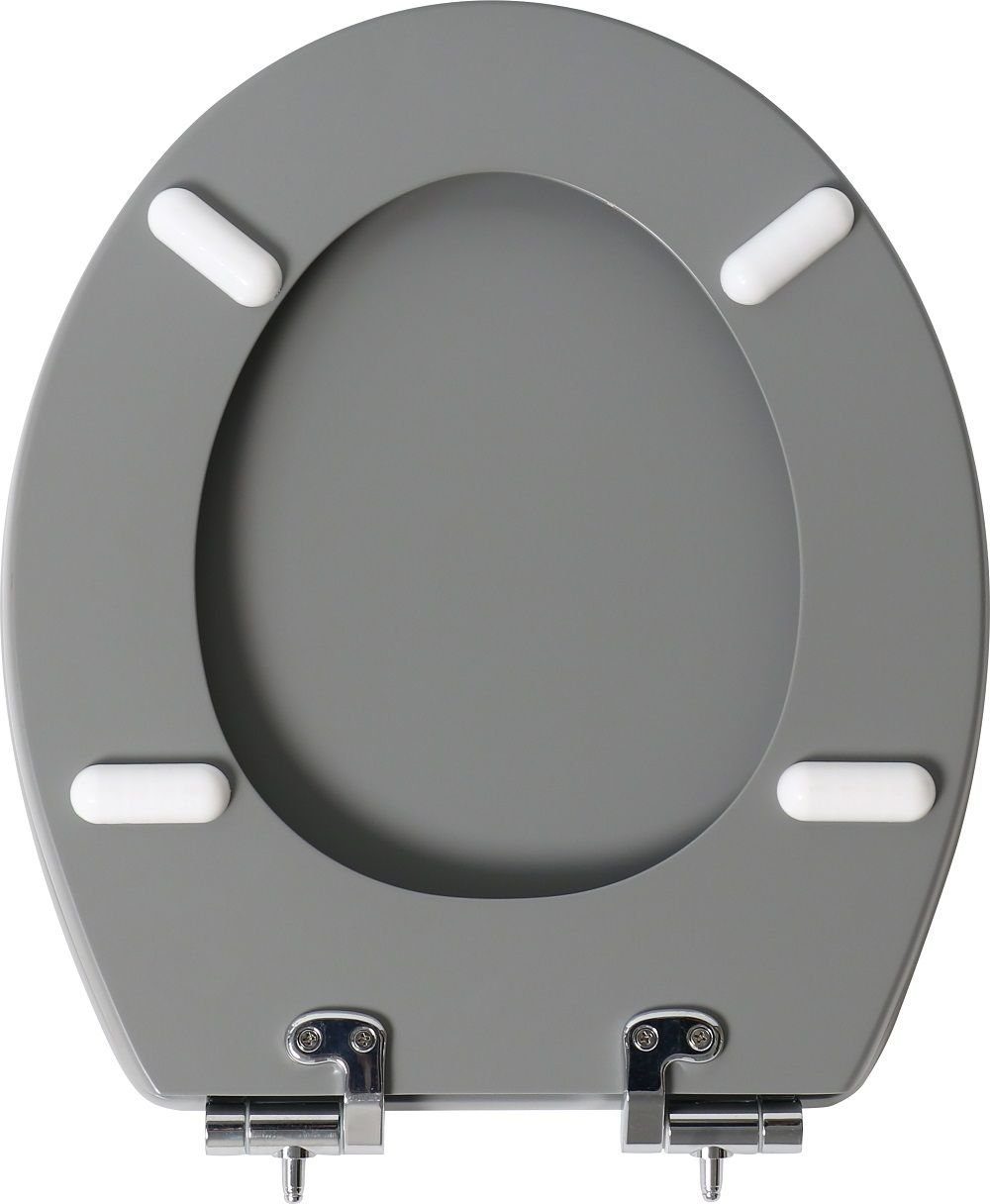Primaster WC-Sitz Primaster WC-Sitz mit Absenkautomatik Betonoptik, Abnehmbar Absenkautomatik Edelstahlscharniere