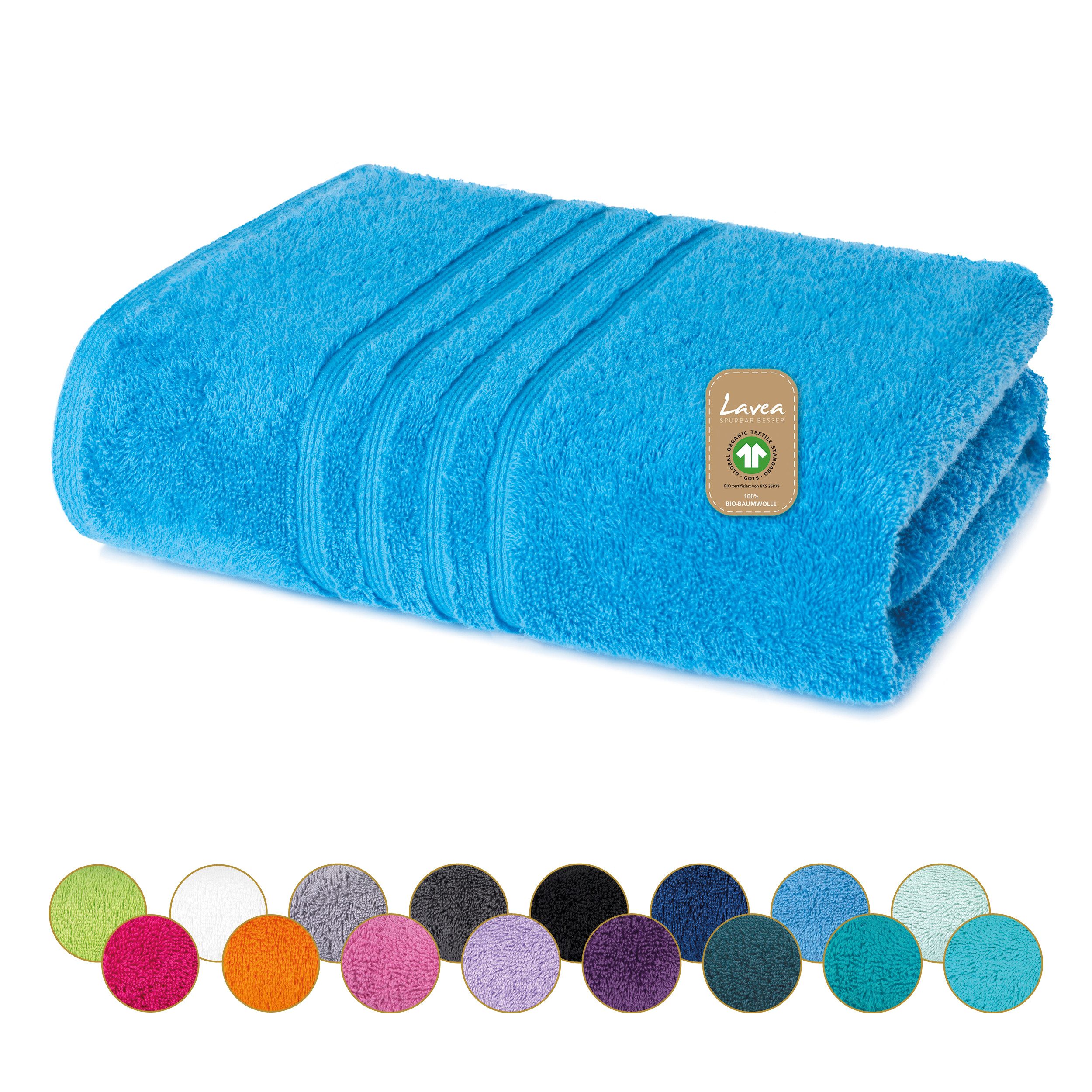 Lavea Badetuch Bali Duschtuch 100x150 cm Duschtuch 70x140 cm, Weiches Bio-B günstig online kaufen