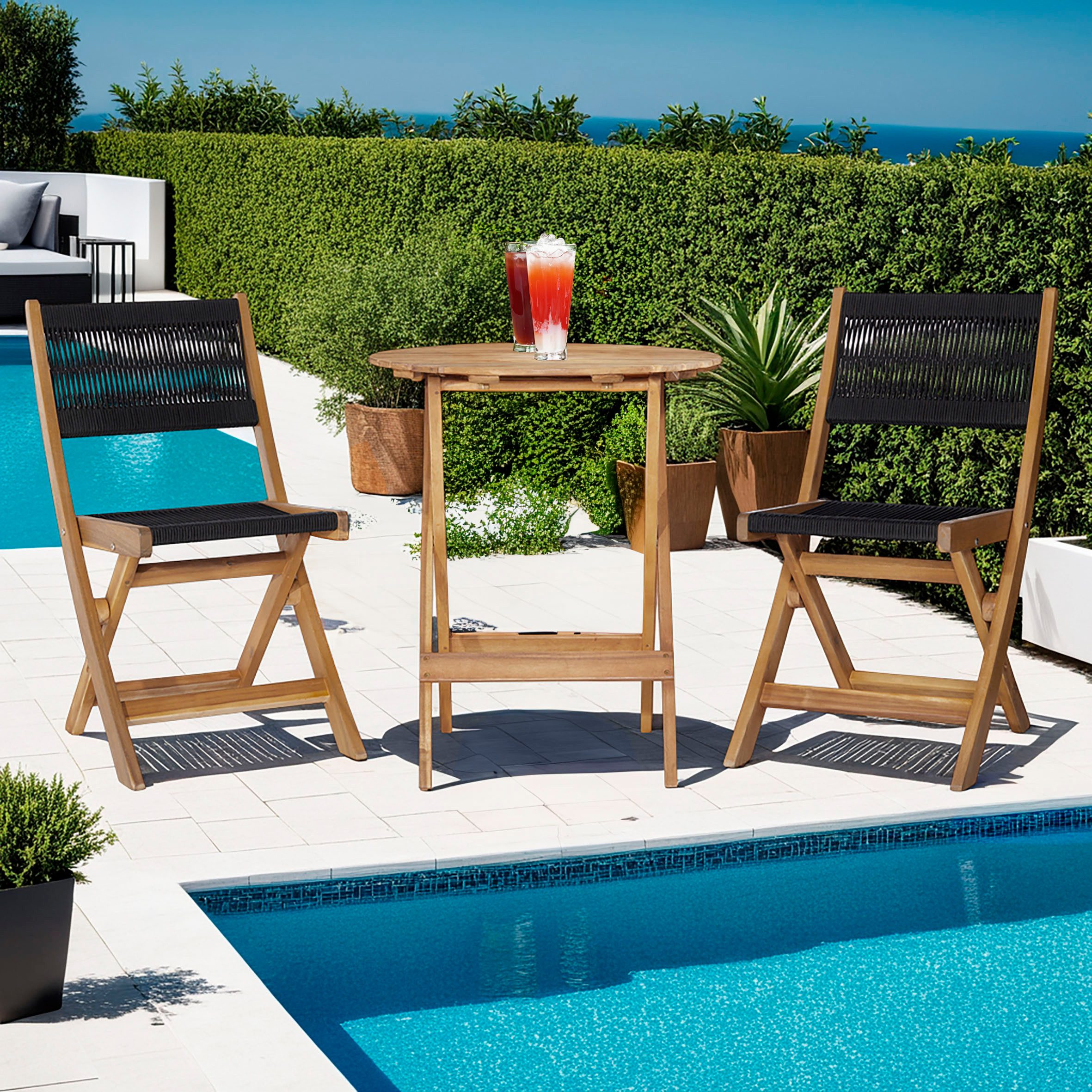 byLIVING Balkonset BISTRO, (Set, 3-tlg., Gartenmöbel-Set, günstig online kaufen