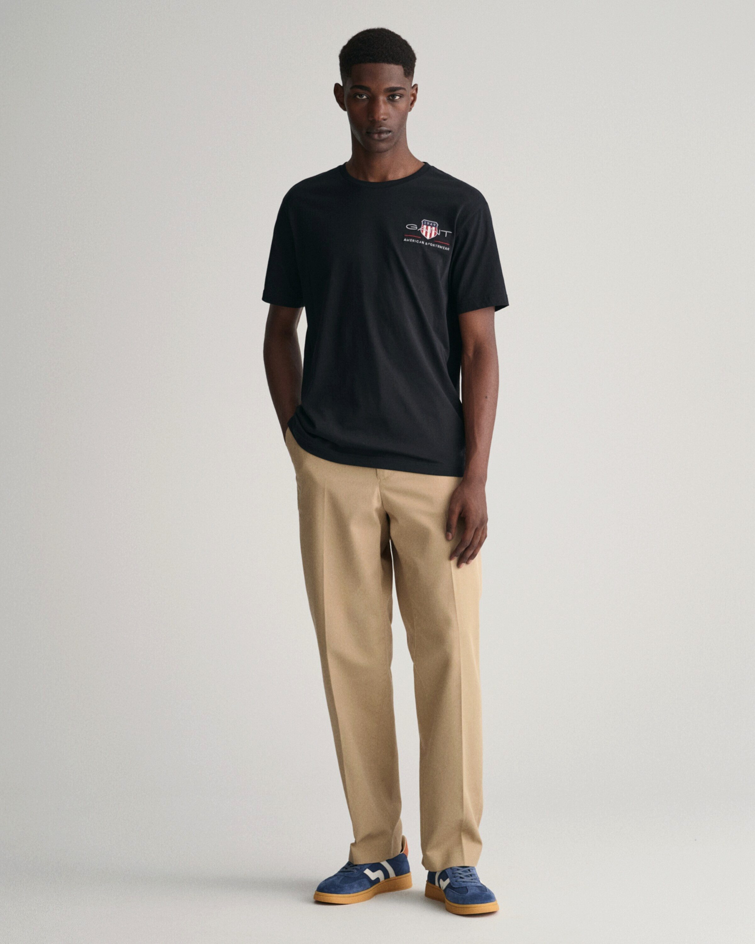 Gant T-Shirt (1-tlg) Stickerei
