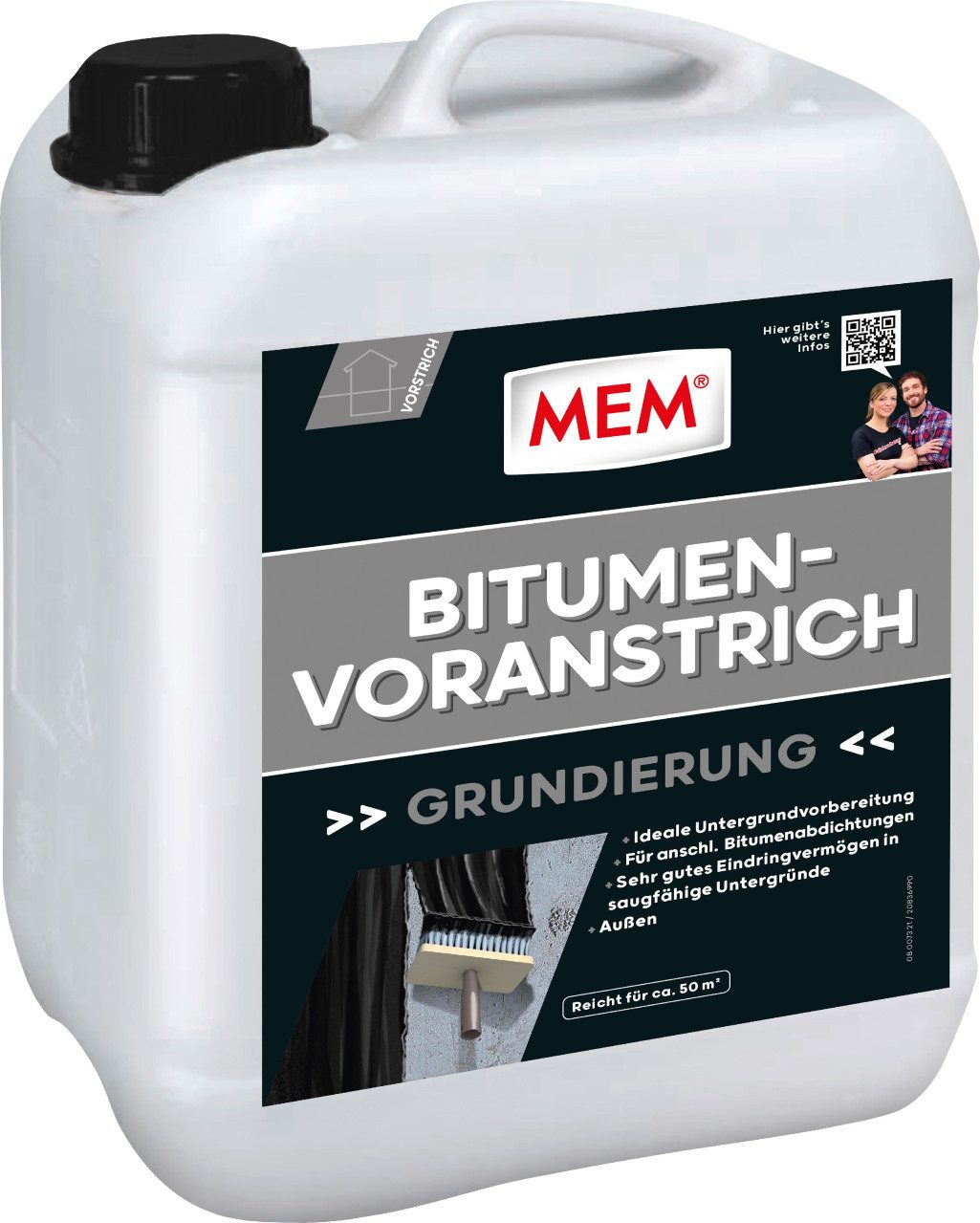 MEM Bauchemie MEM Bitumen-Voranstrich 5 l Naturstein-Imprägnierung