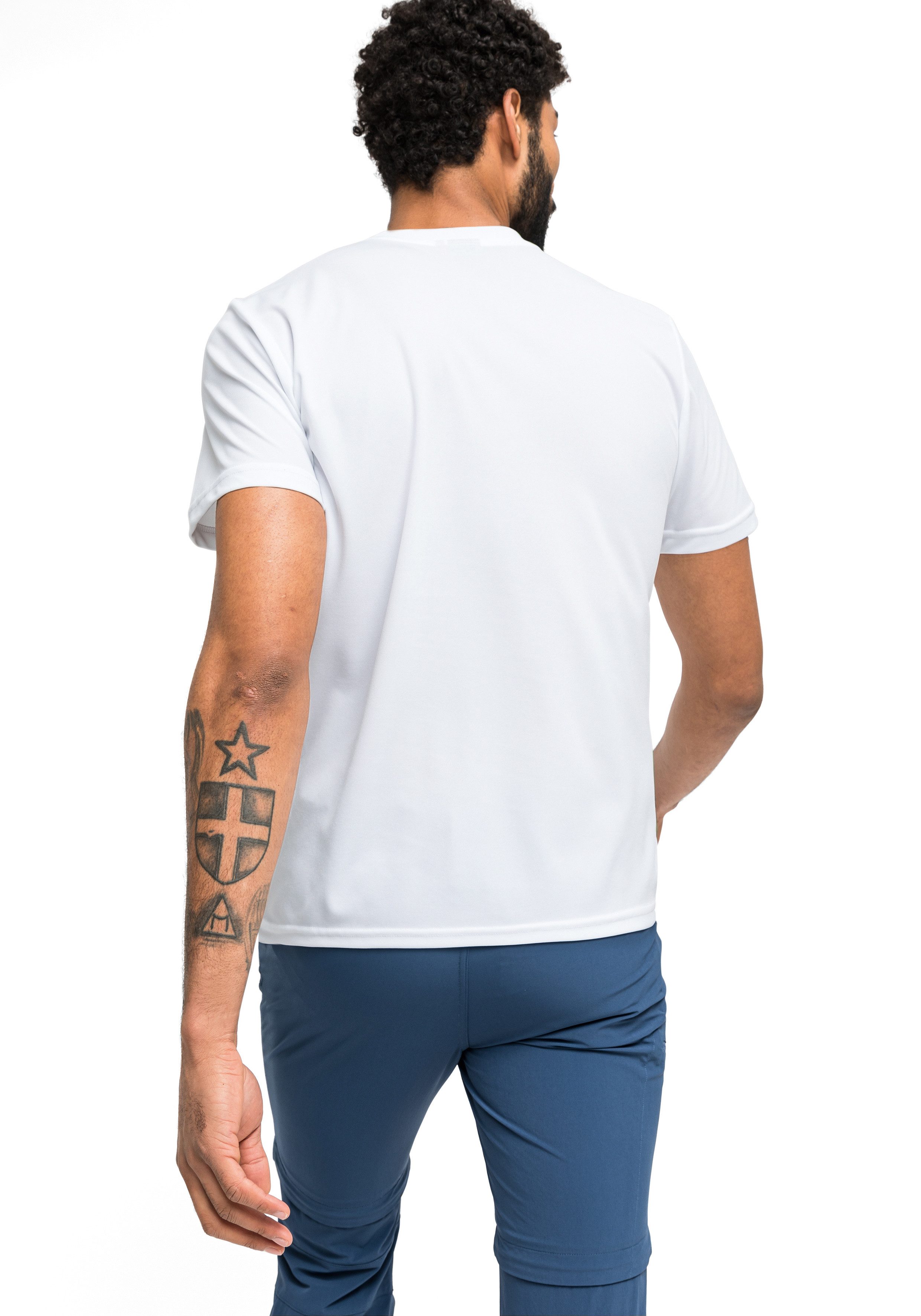 Maier Sports T-Shirt Walter Herren Kurzarmshirt, leichtes Sommer Funktionsshirt, Rundhals, Reg Fit