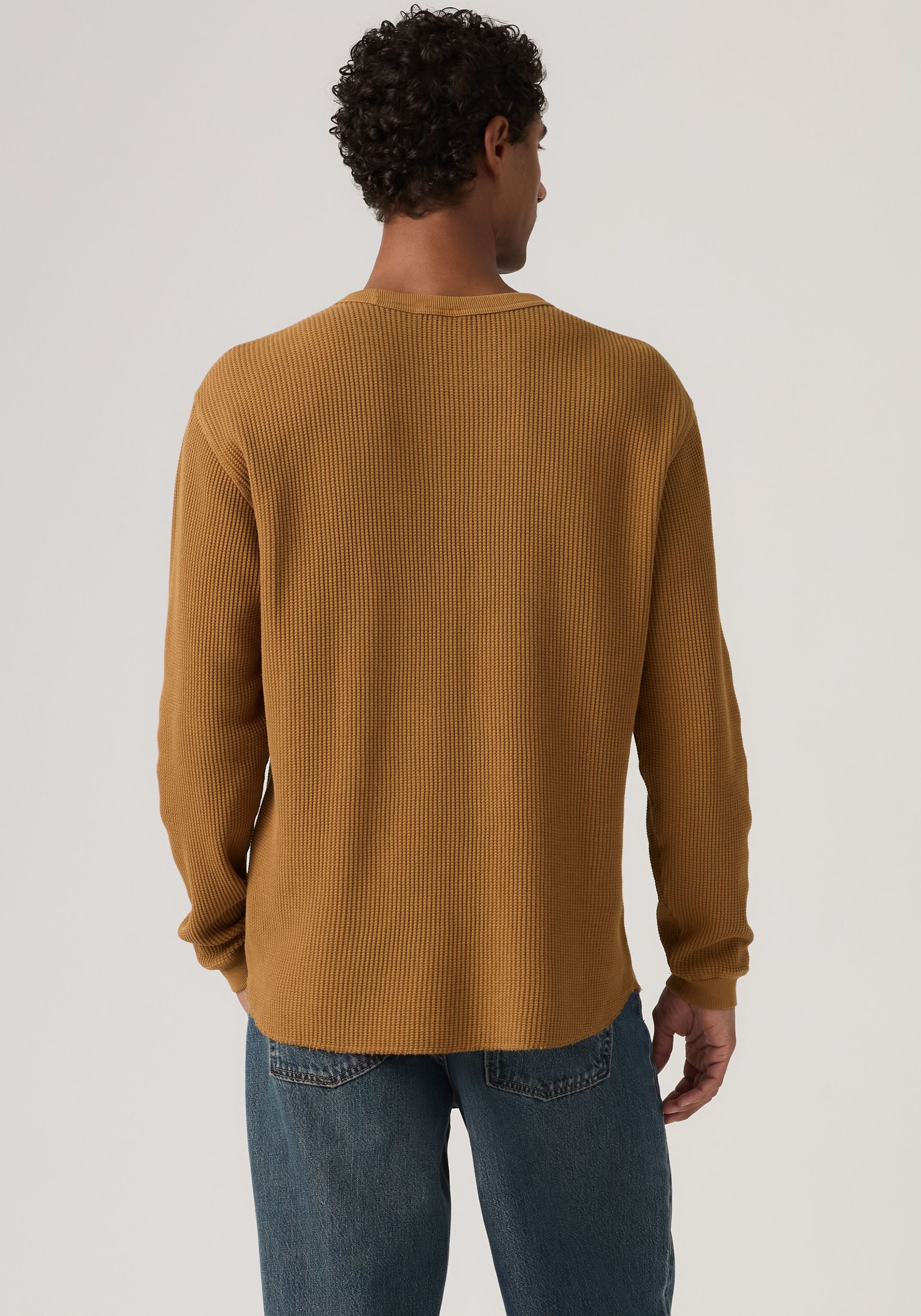 Levi's® Langarmshirt Waffelstrukturmuster