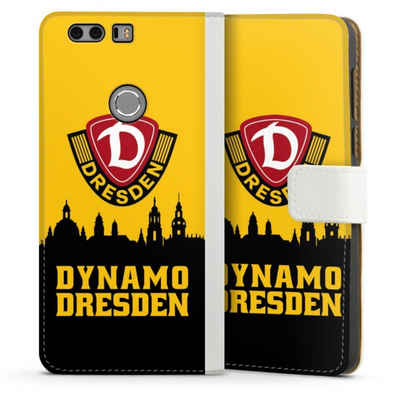 DeinDesign Handyhülle SG Dynamo Dresden Skyline SGD Dynamo Silhouette Dresden, Huawei Honor 8 Hülle Handy Flip Case Wallet Cover Handytasche Leder